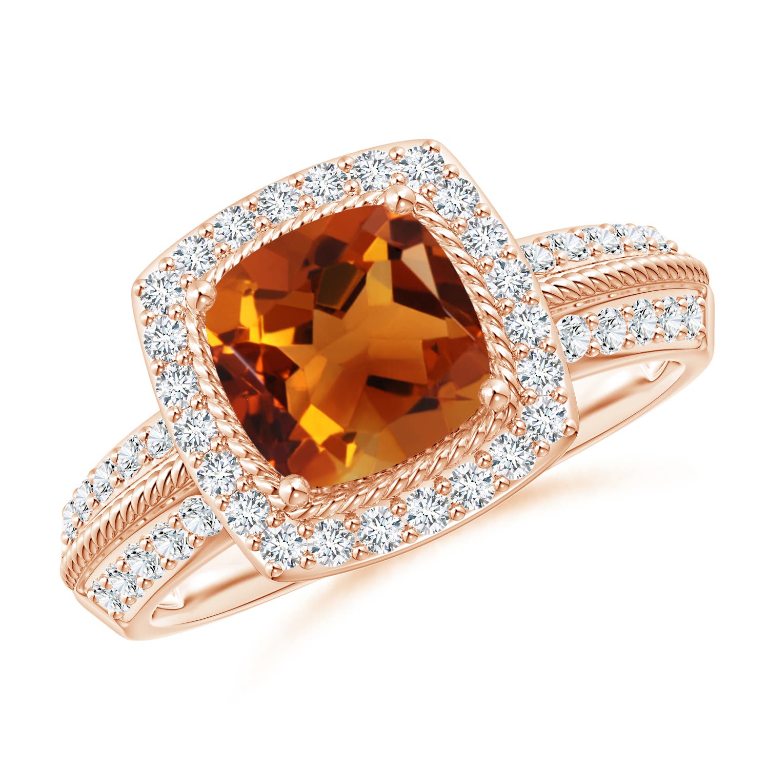 AAAA - Citrine / 1.92 CT / 14 KT Rose Gold