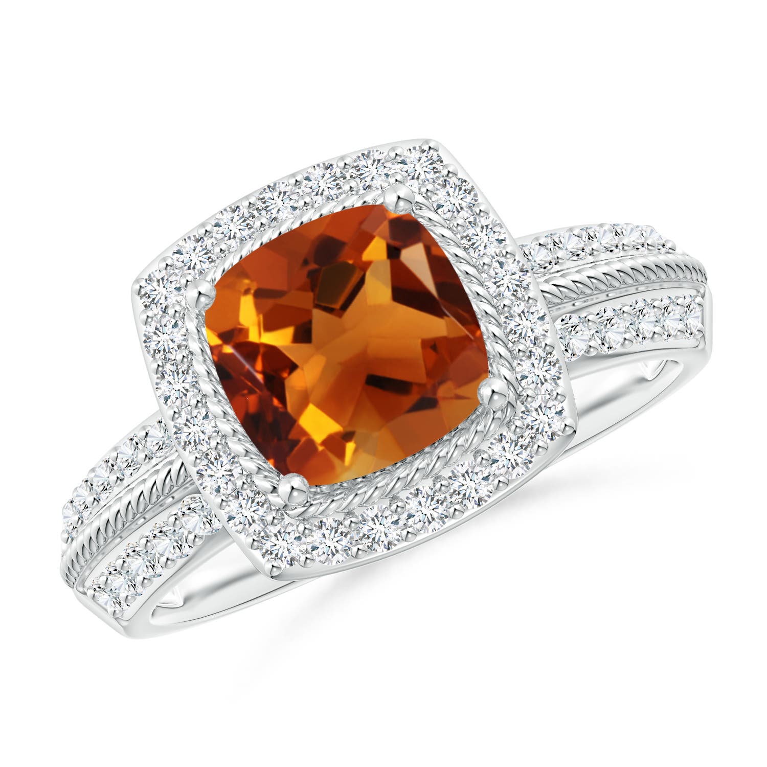 AAAA - Citrine / 1.92 CT / 14 KT White Gold