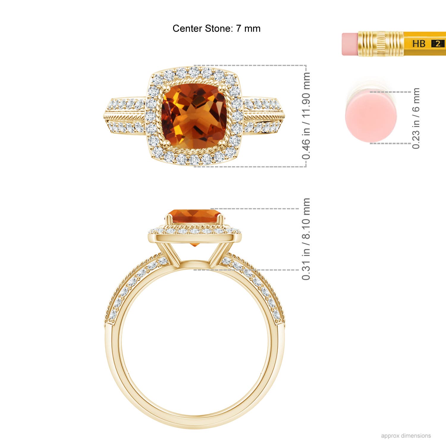 AAAA - Citrine / 1.92 CT / 14 KT Yellow Gold