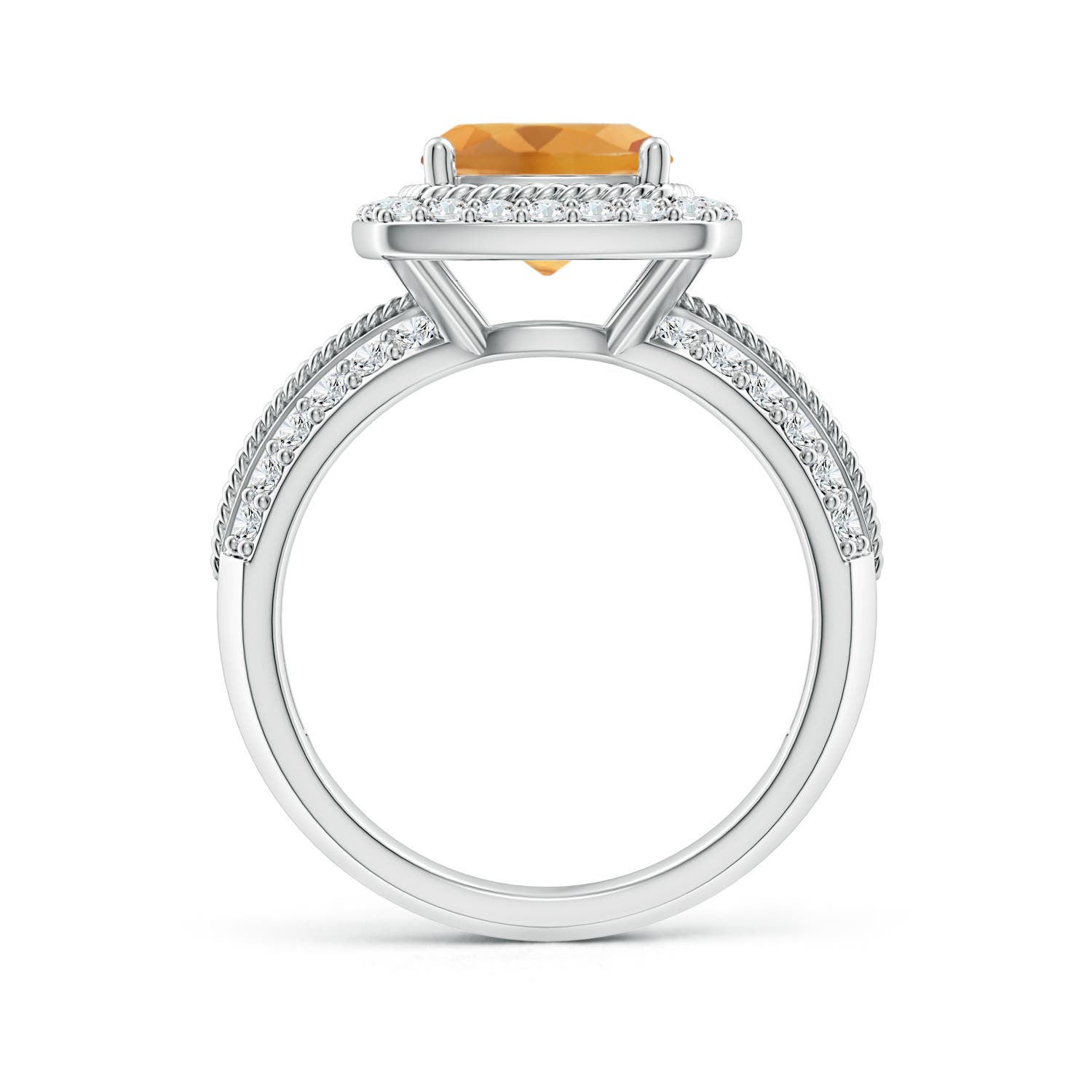 A - Citrine / 2.57 CT / 14 KT White Gold