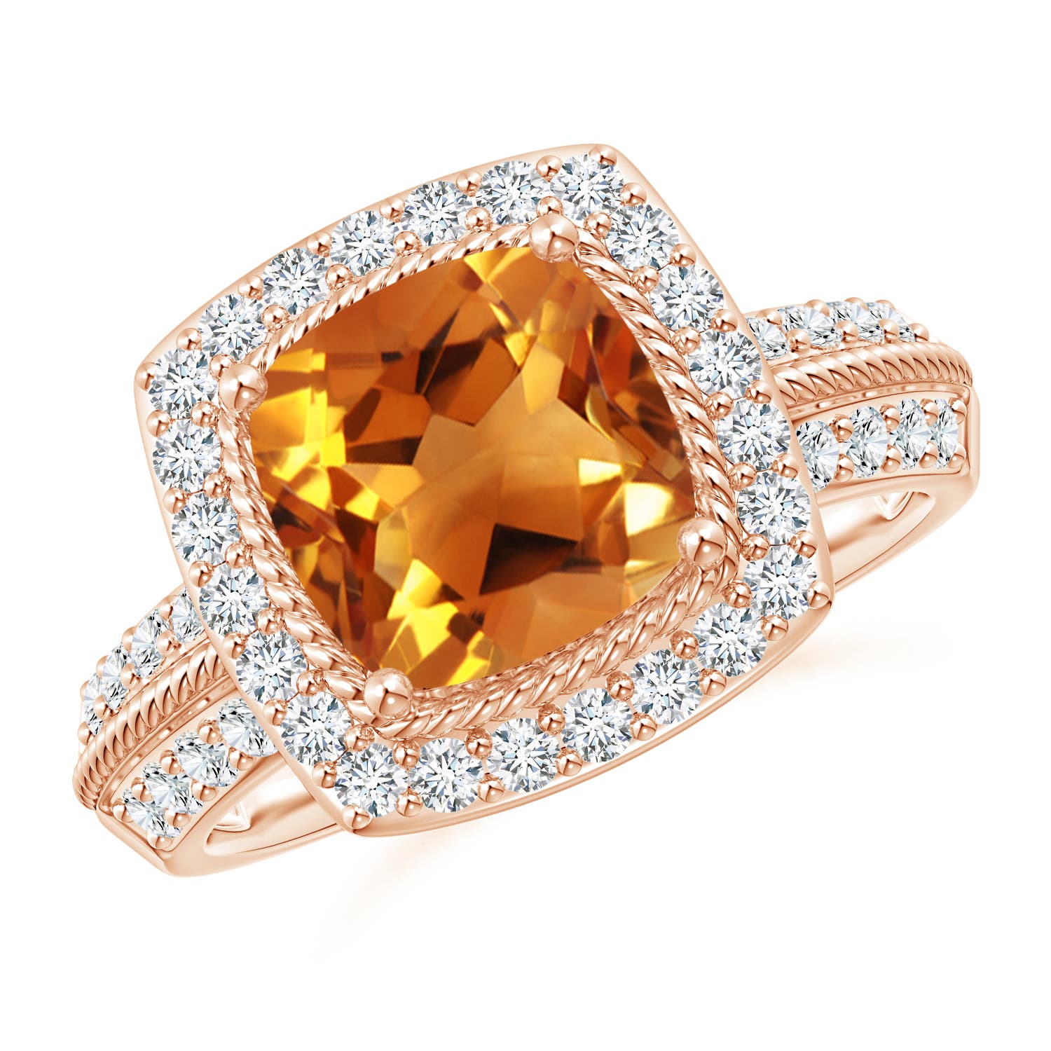 AAA - Citrine / 2.57 CT / 14 KT Rose Gold