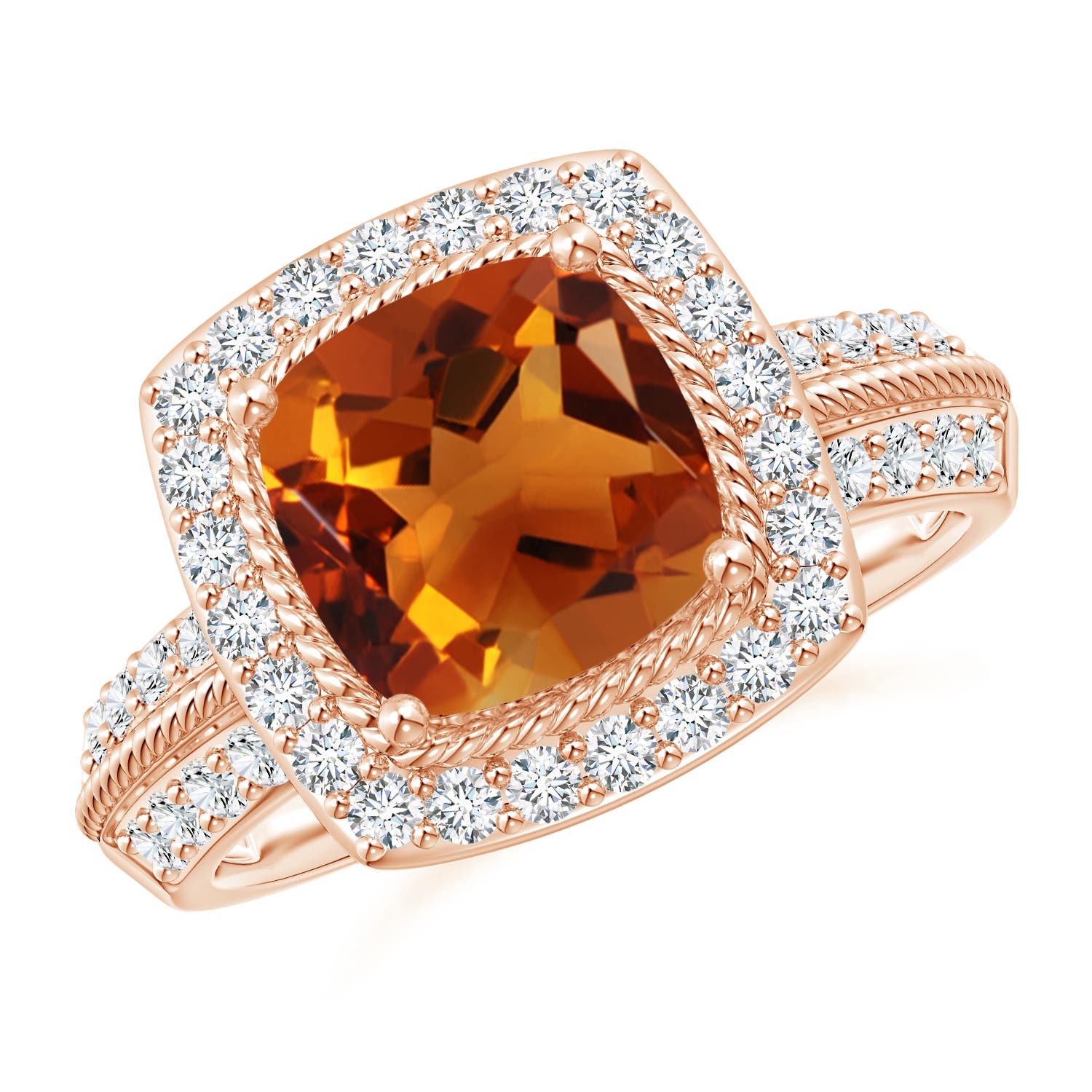 AAAA - Citrine / 2.57 CT / 14 KT Rose Gold