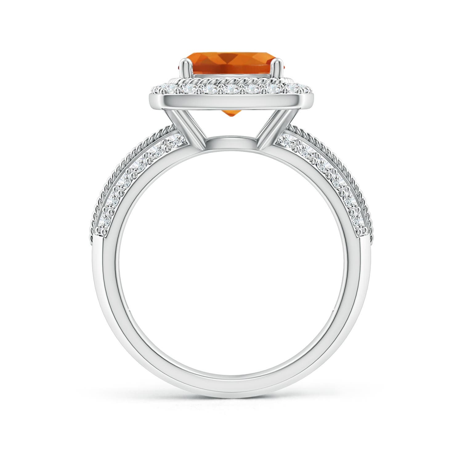 AAAA - Citrine / 2.57 CT / 14 KT White Gold