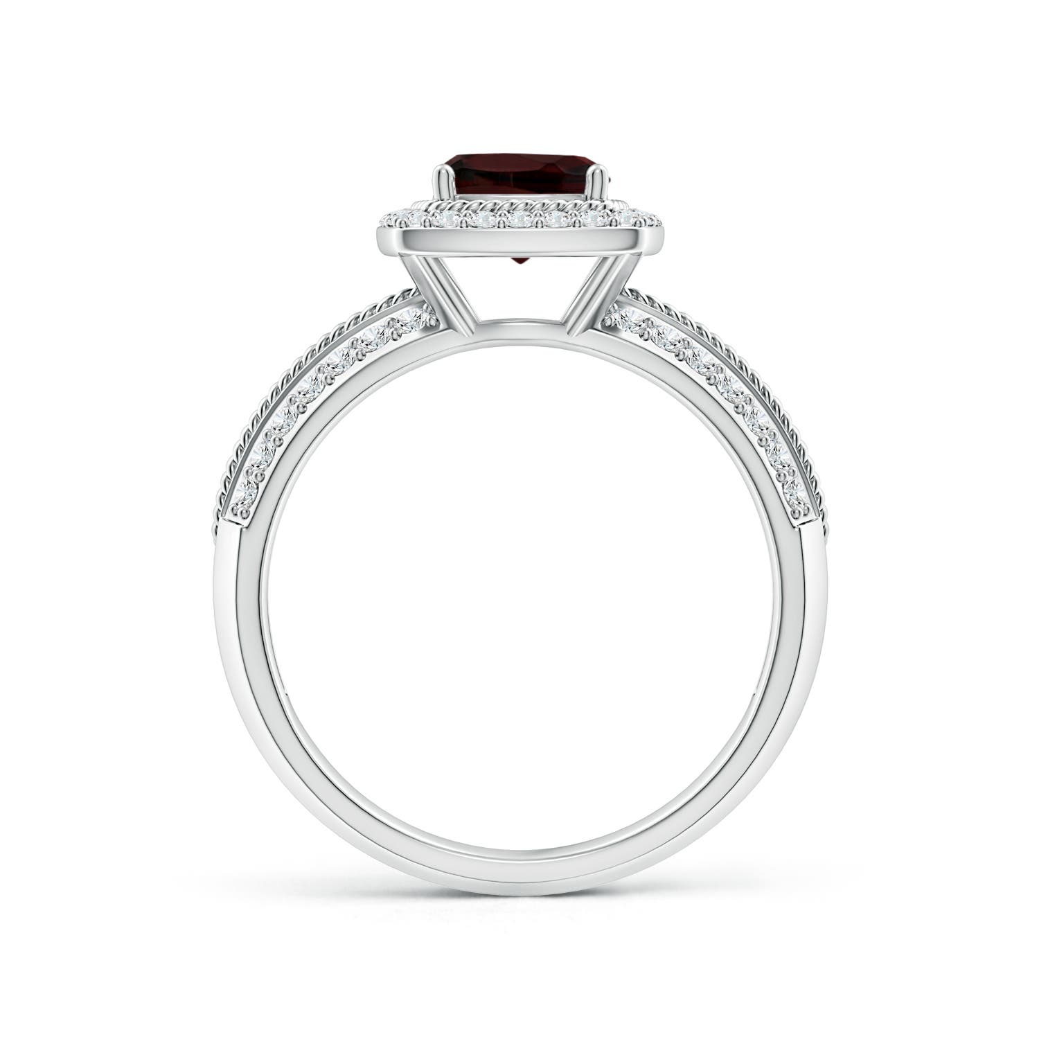 A - Garnet / 1.67 CT / 14 KT White Gold