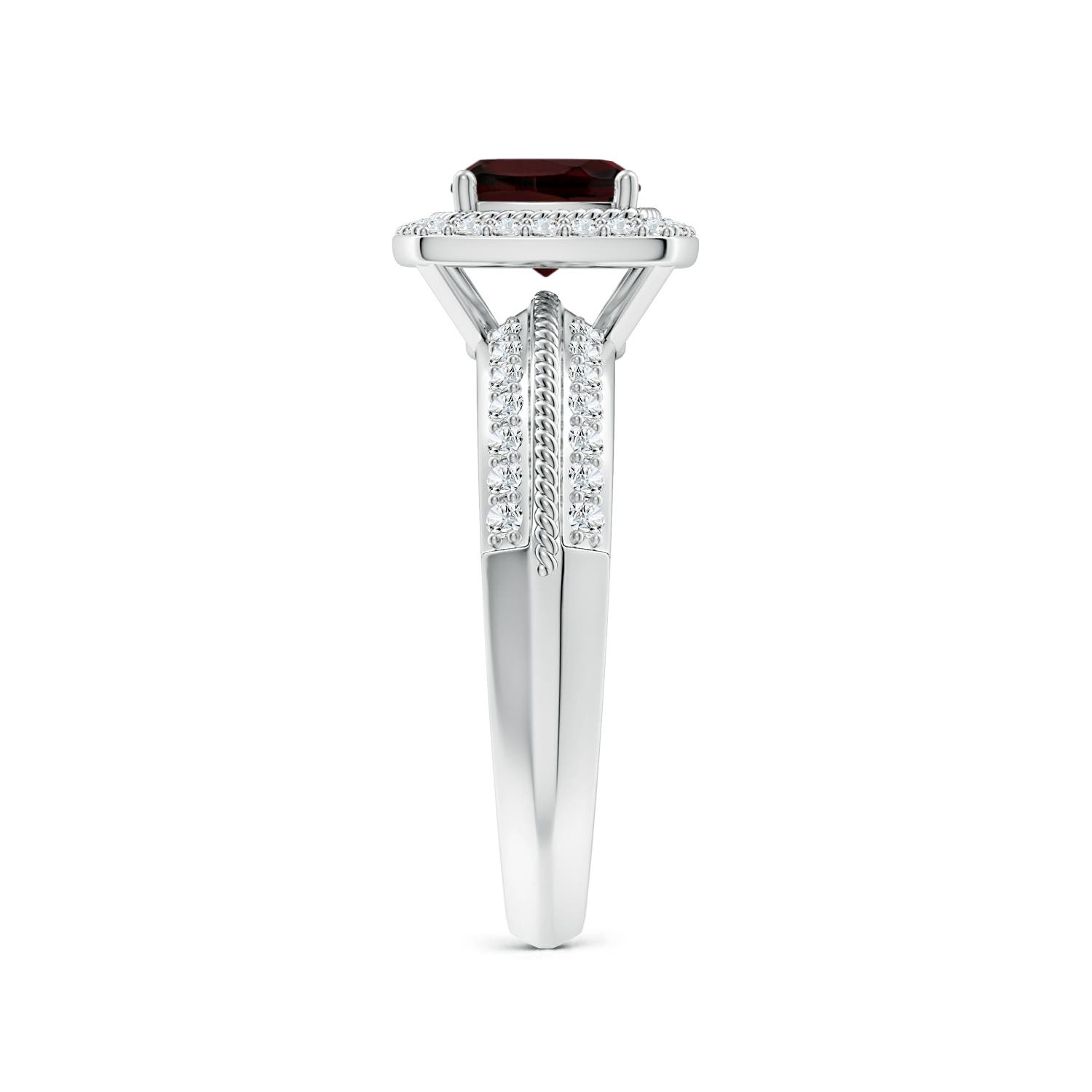 A - Garnet / 1.67 CT / 14 KT White Gold