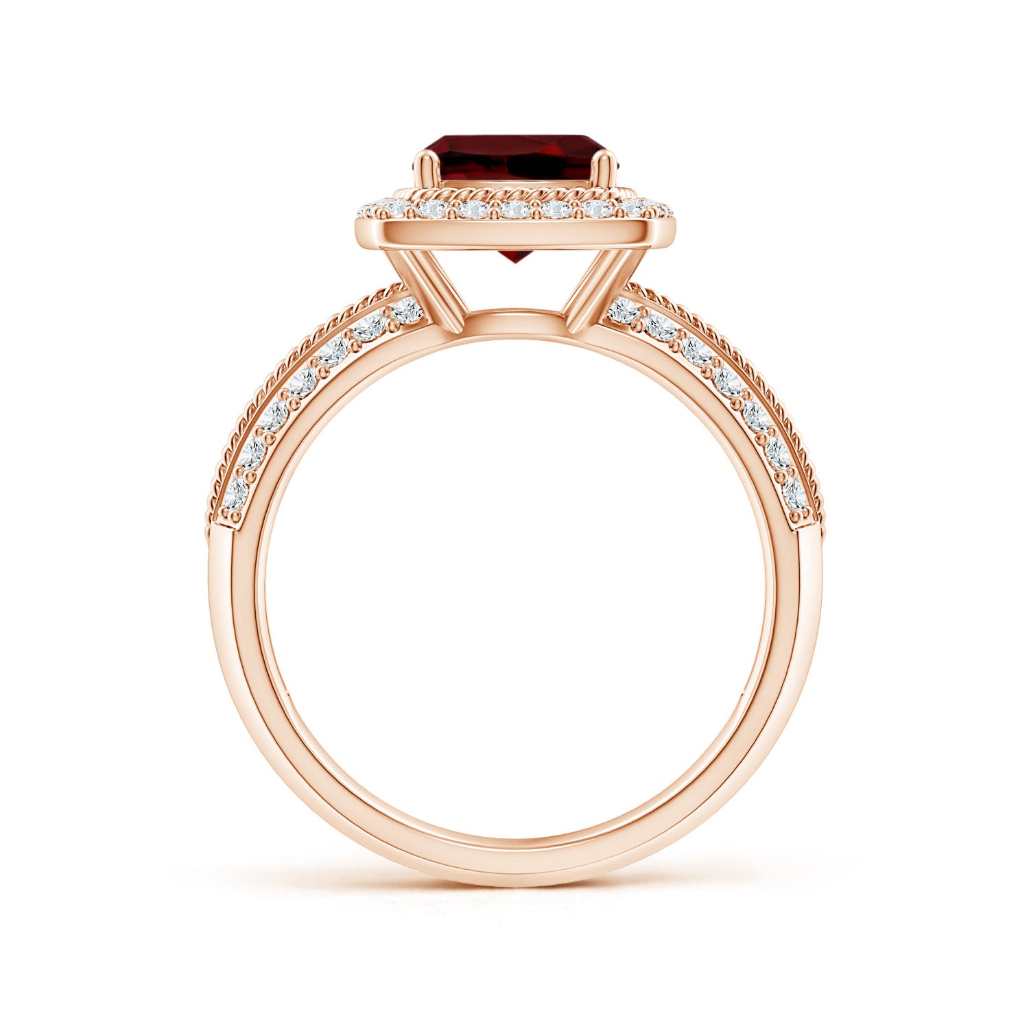 AAAA - Garnet / 1.87 CT / 14 KT Rose Gold