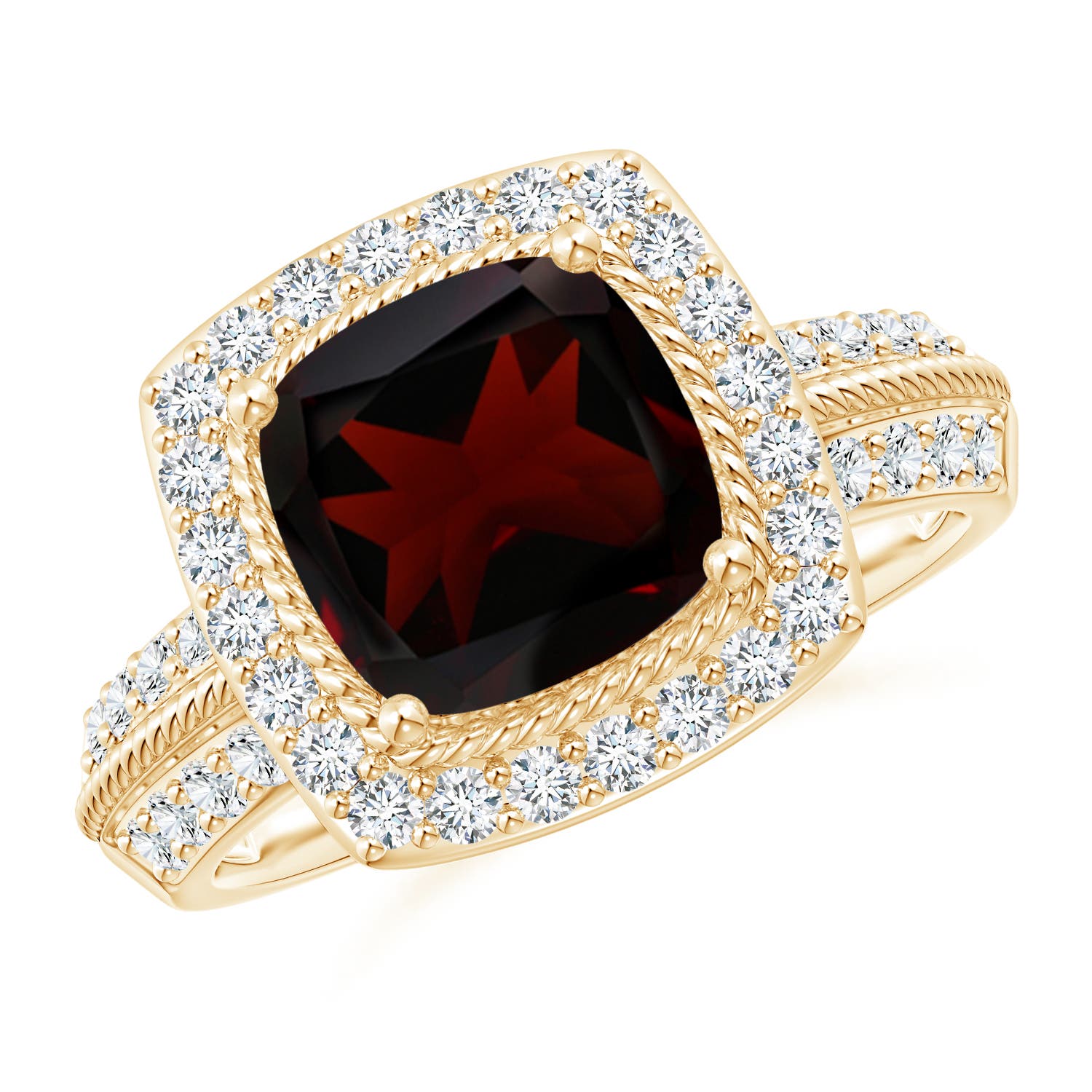 A - Garnet / 3.17 CT / 14 KT Yellow Gold