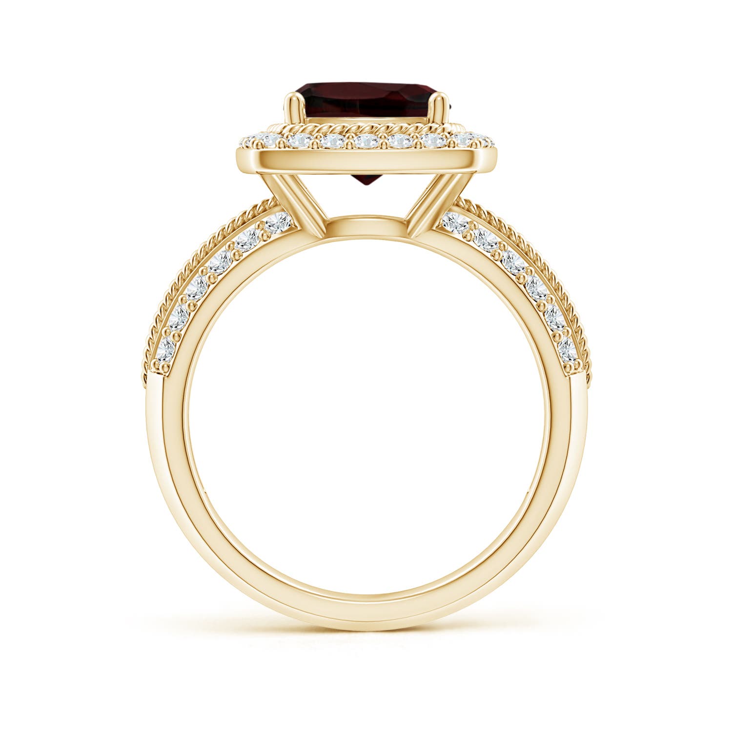 A - Garnet / 3.17 CT / 14 KT Yellow Gold