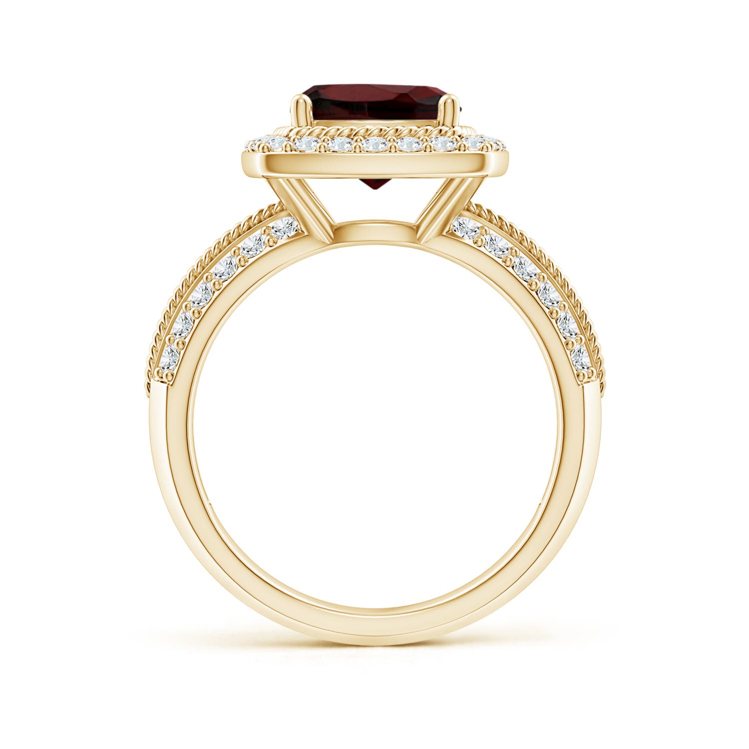 AA - Garnet / 3.17 CT / 14 KT Yellow Gold