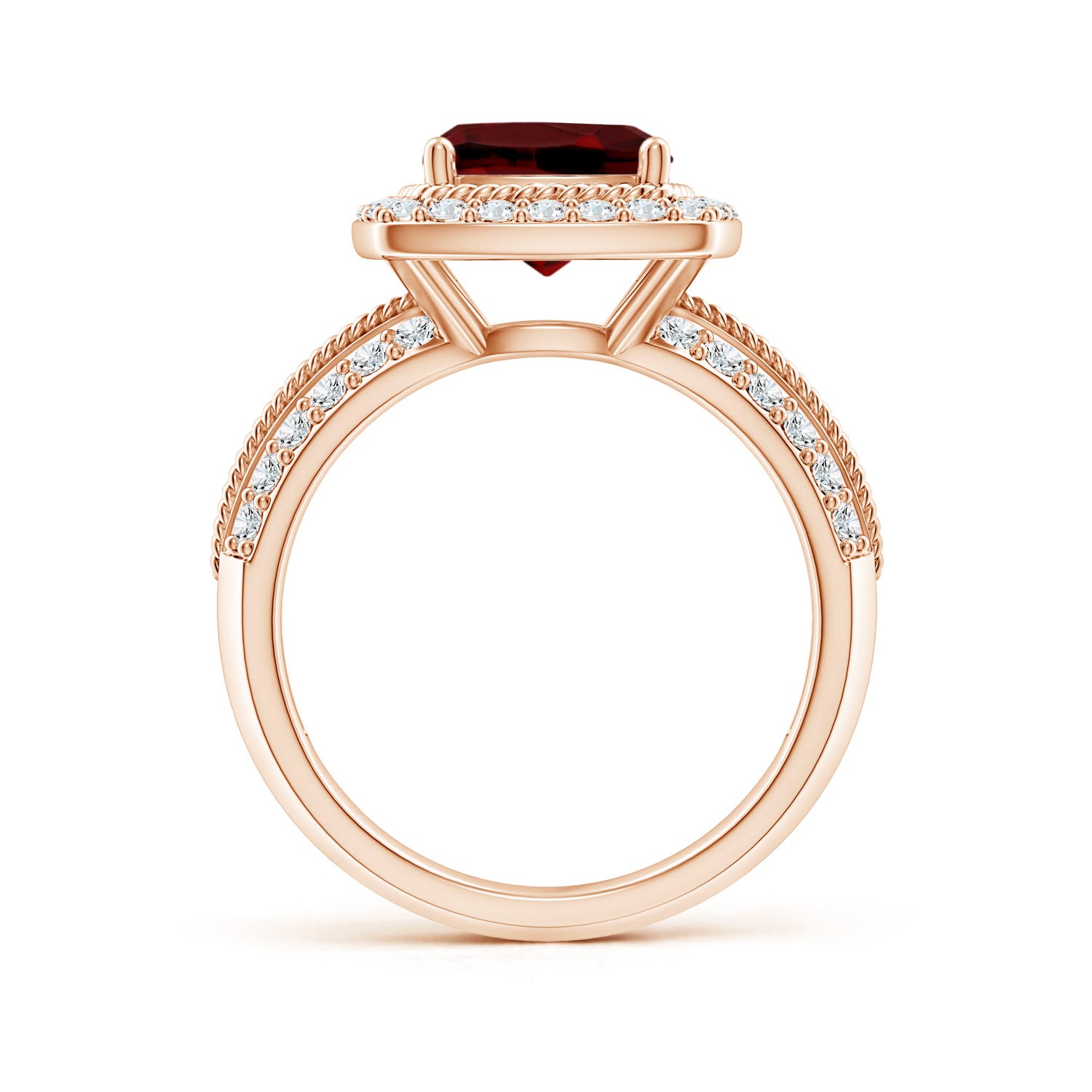 AAAA - Garnet / 3.17 CT / 14 KT Rose Gold