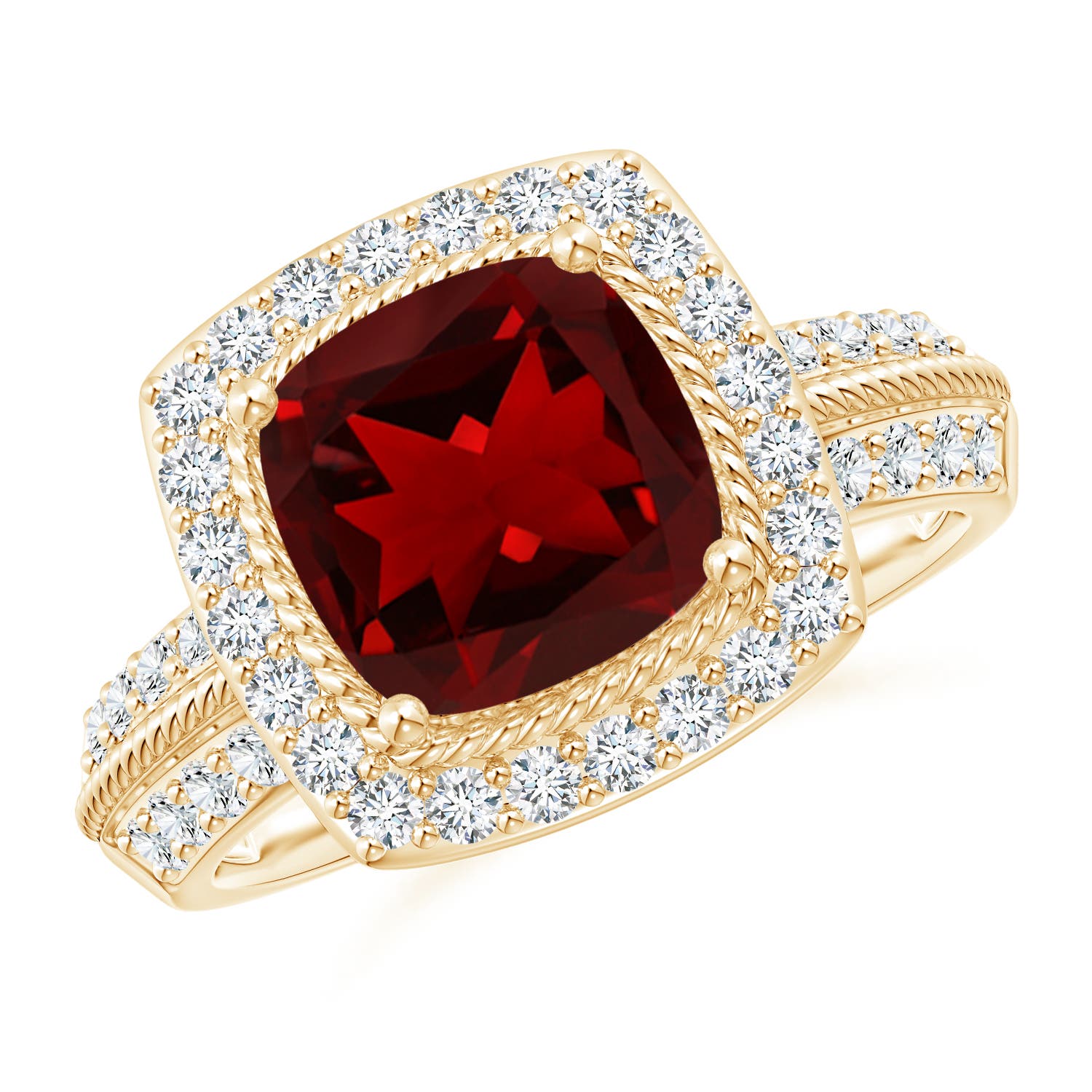 AAAA - Garnet / 3.17 CT / 14 KT Yellow Gold