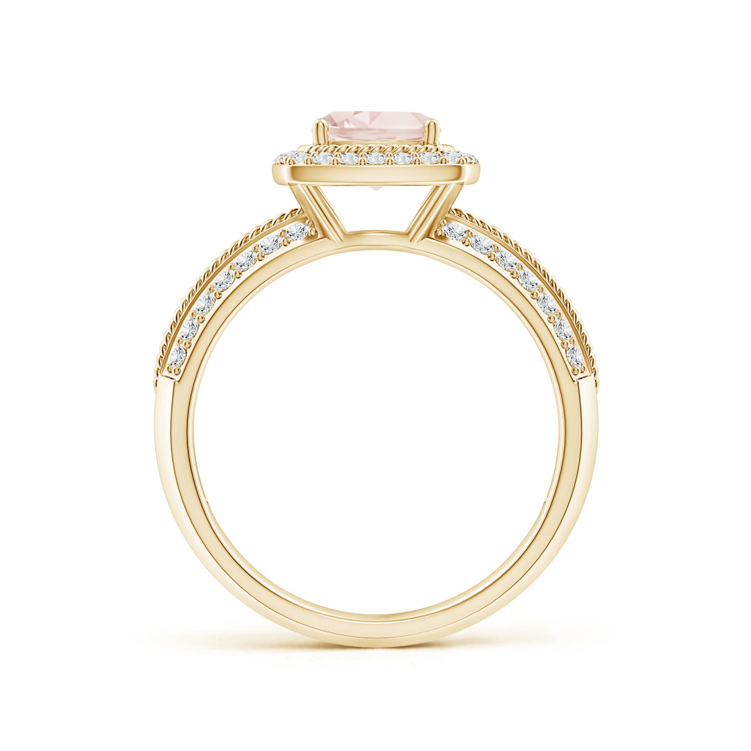 A - Morganite / 1.17 CT / 14 KT Yellow Gold