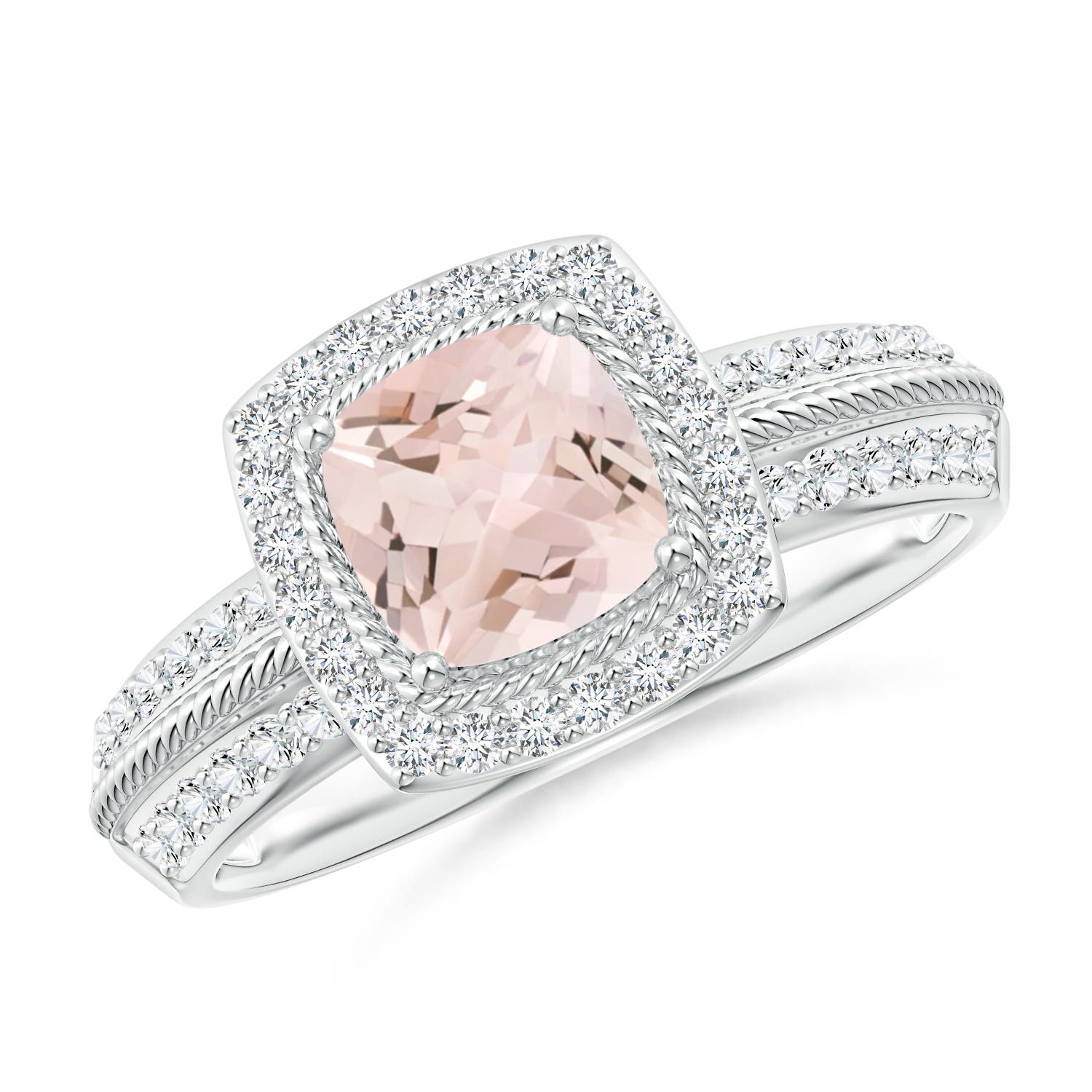 AA - Morganite / 1.17 CT / 14 KT White Gold