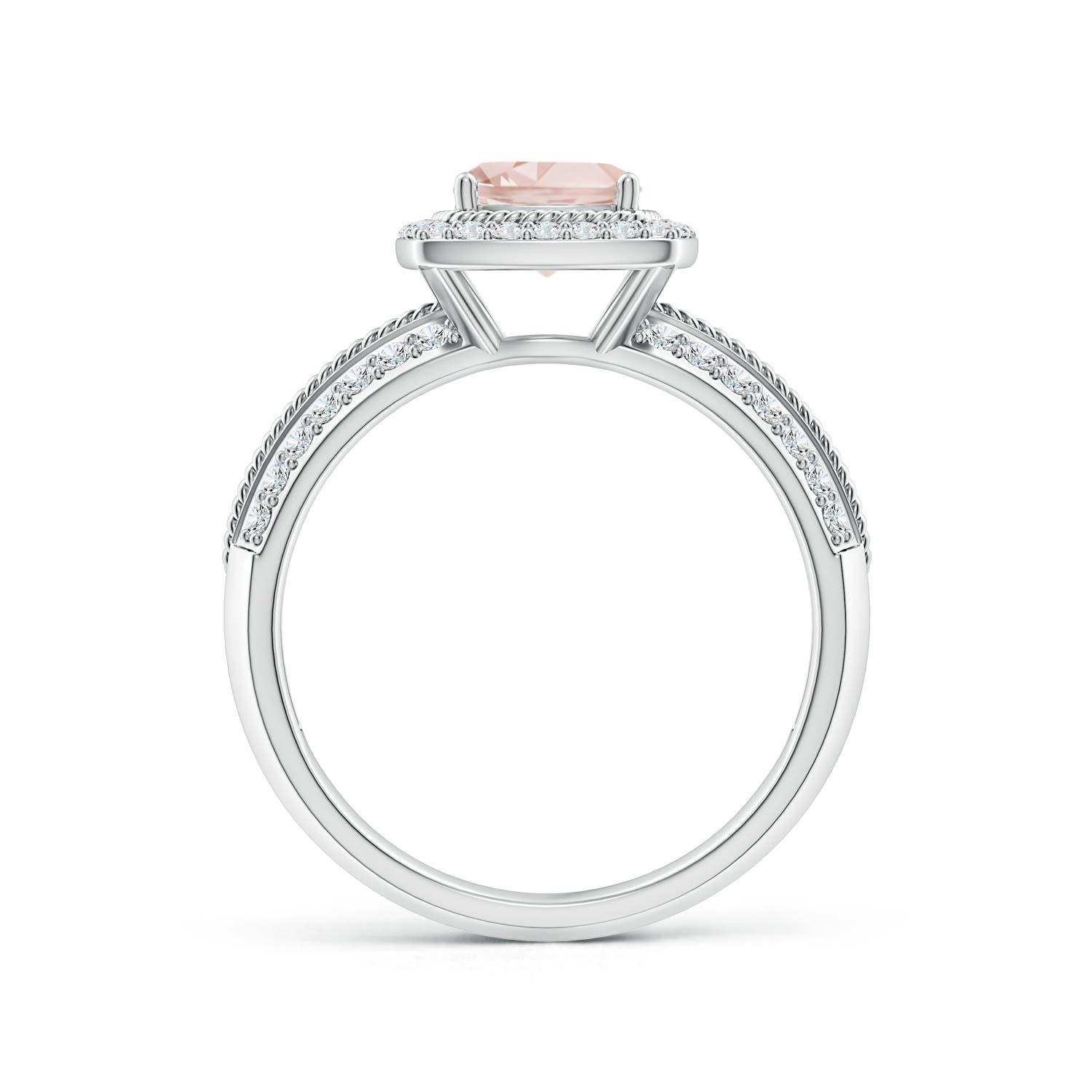 AA - Morganite / 1.17 CT / 14 KT White Gold