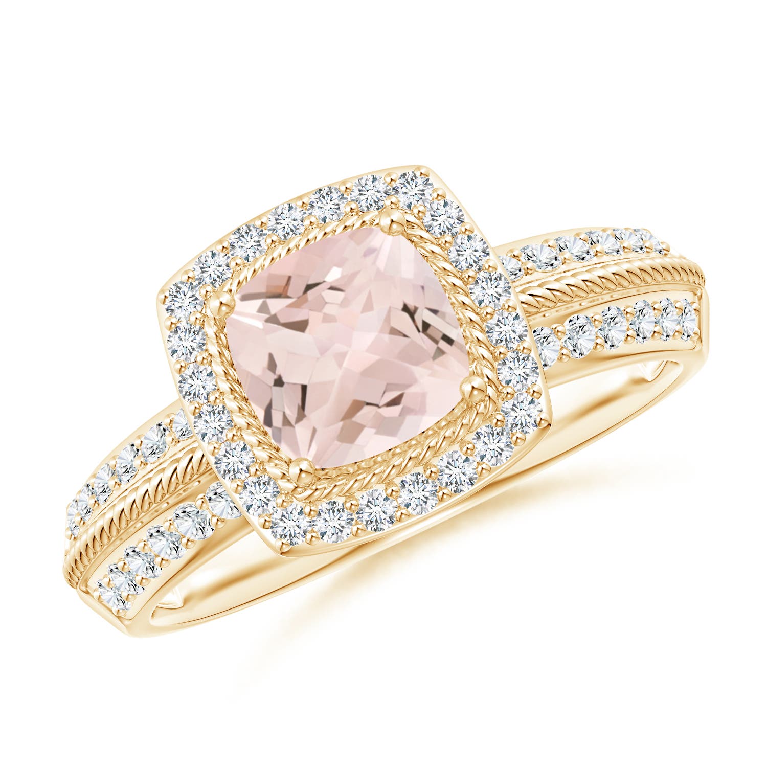 AA - Morganite / 1.17 CT / 14 KT Yellow Gold