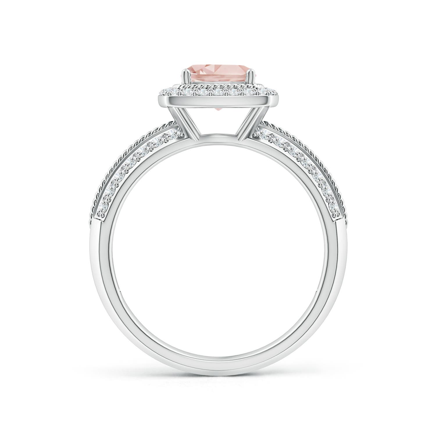 AAA - Morganite / 1.17 CT / 14 KT White Gold