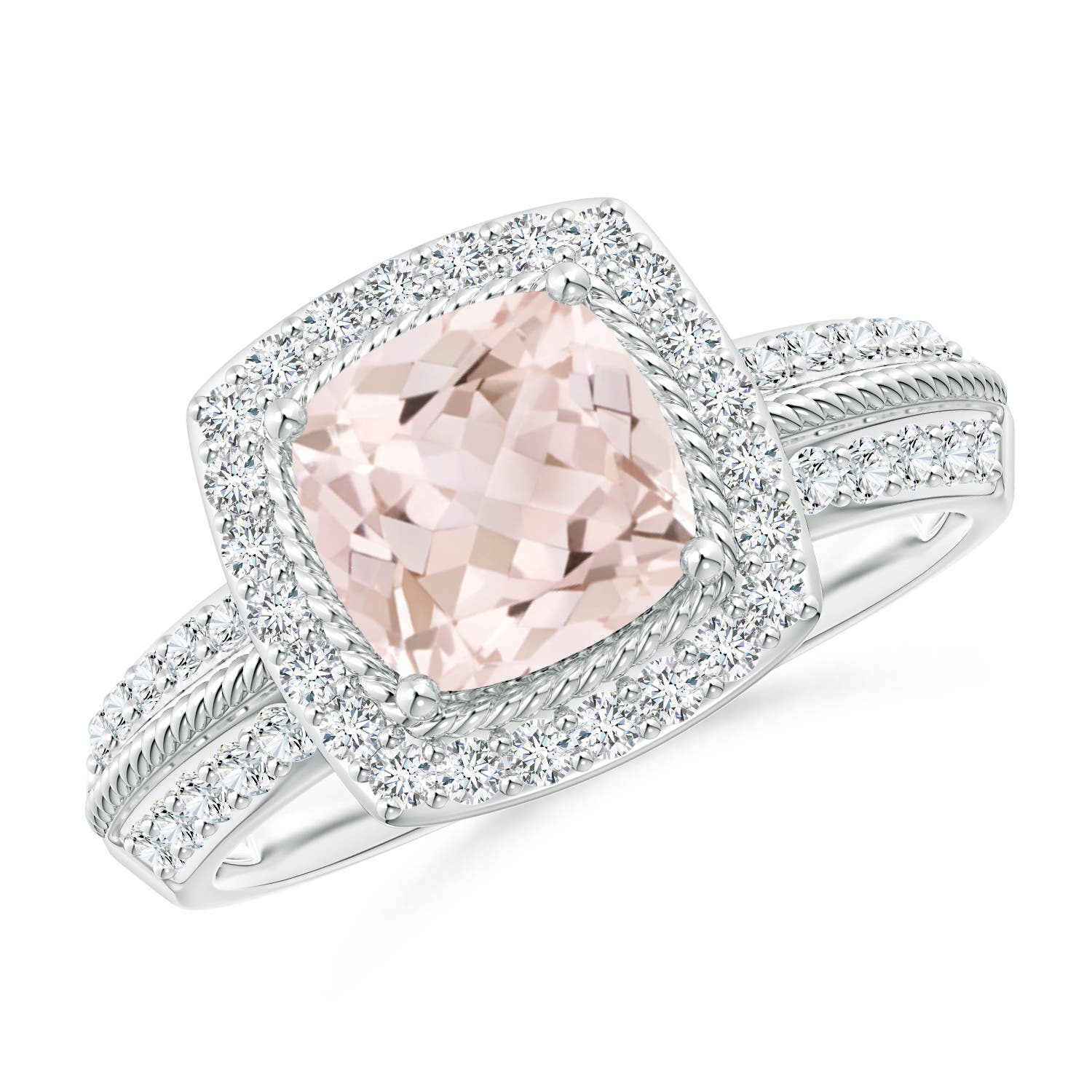 A - Morganite / 1.72 CT / 14 KT White Gold