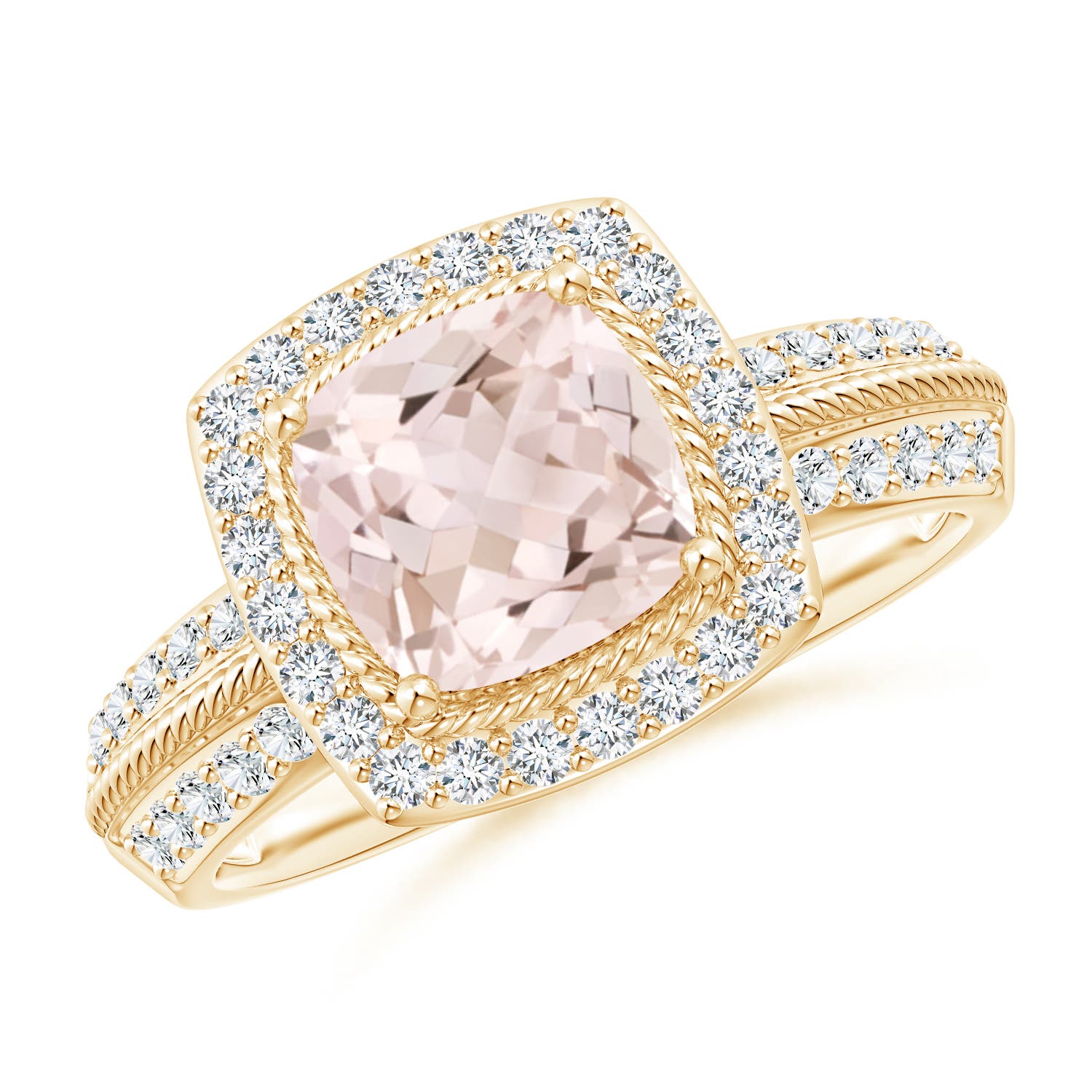 A - Morganite / 1.72 CT / 14 KT Yellow Gold