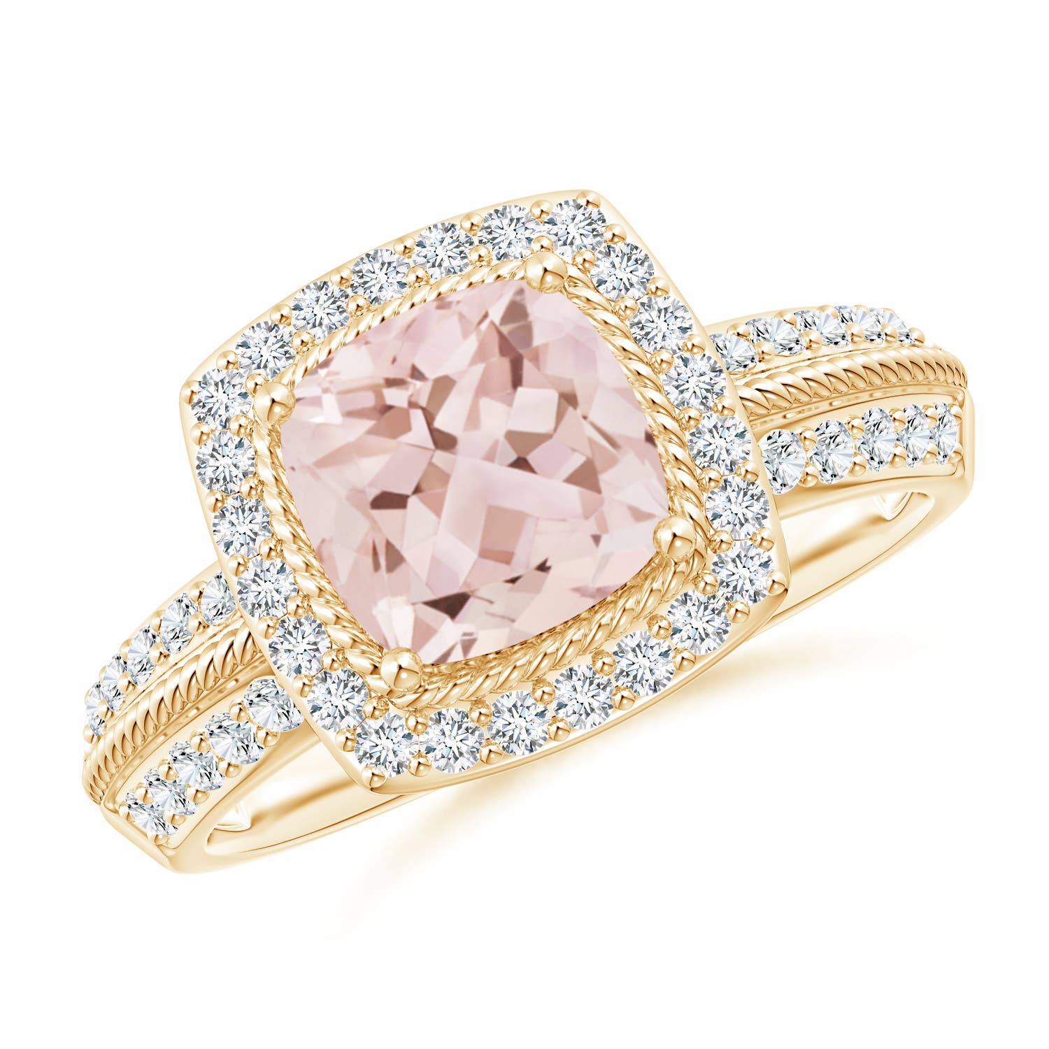 AAA - Morganite / 1.72 CT / 14 KT Yellow Gold