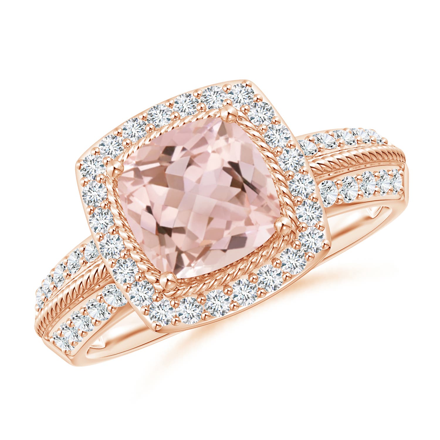 AAAA - Morganite / 1.72 CT / 14 KT Rose Gold