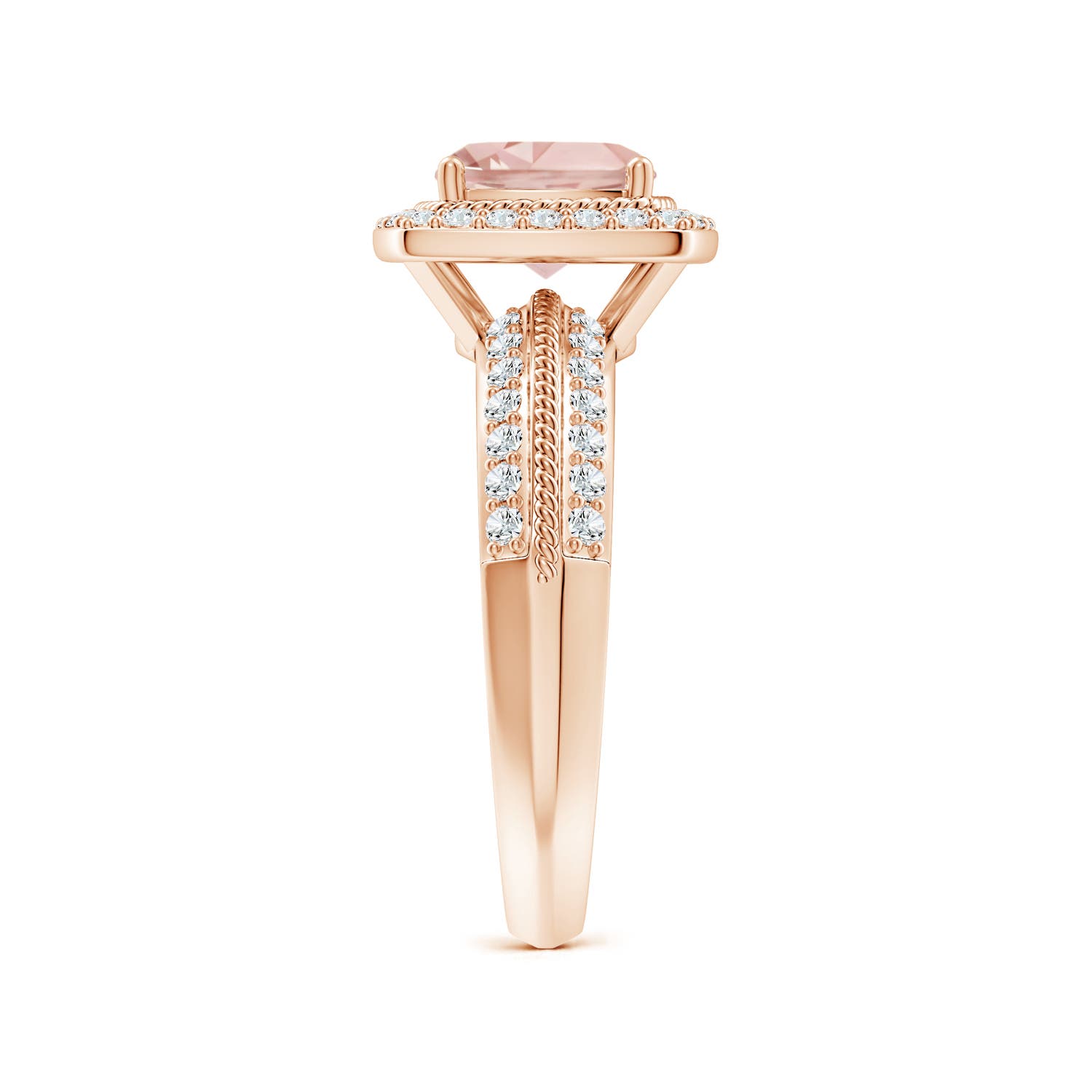 AAAA - Morganite / 1.72 CT / 14 KT Rose Gold