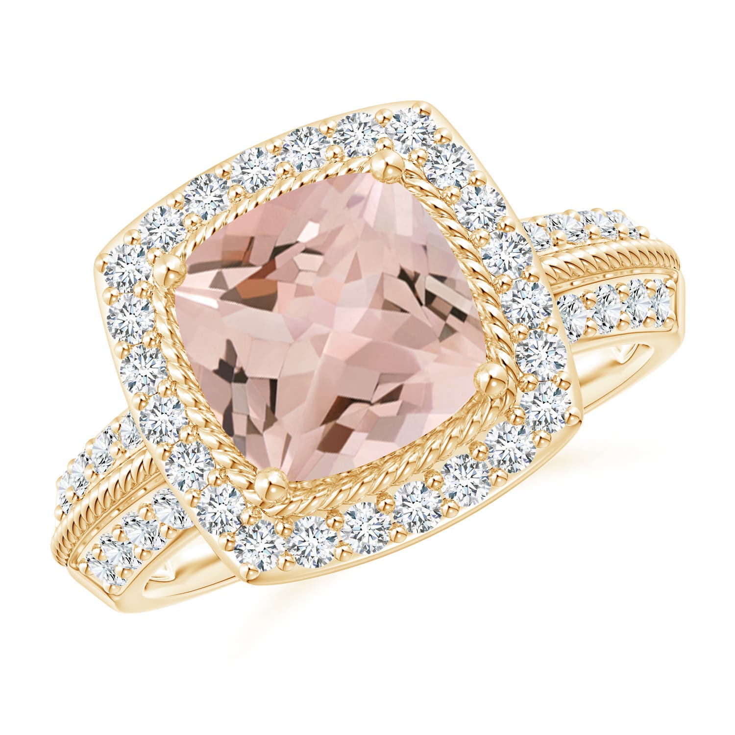 AA - Morganite / 2.47 CT / 14 KT Yellow Gold