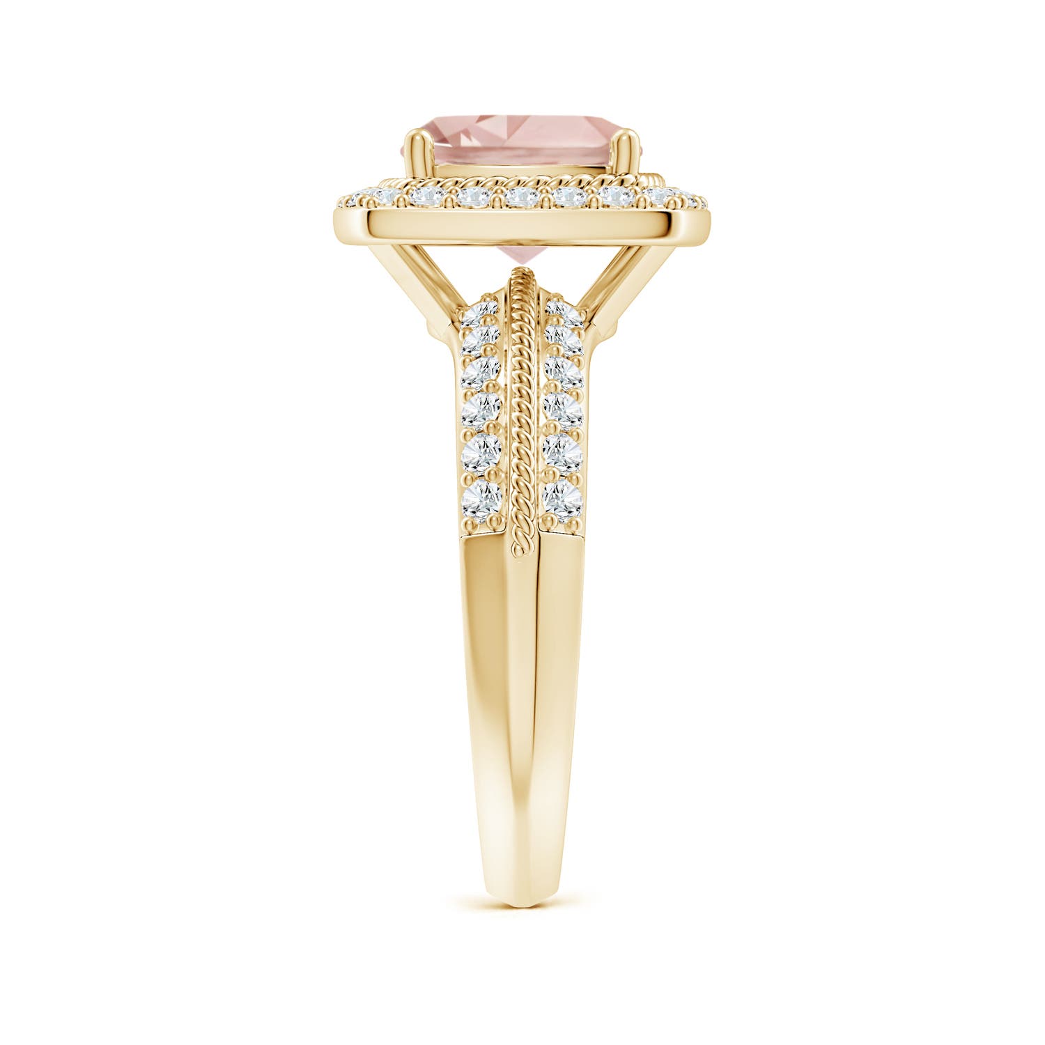 AA - Morganite / 2.47 CT / 14 KT Yellow Gold