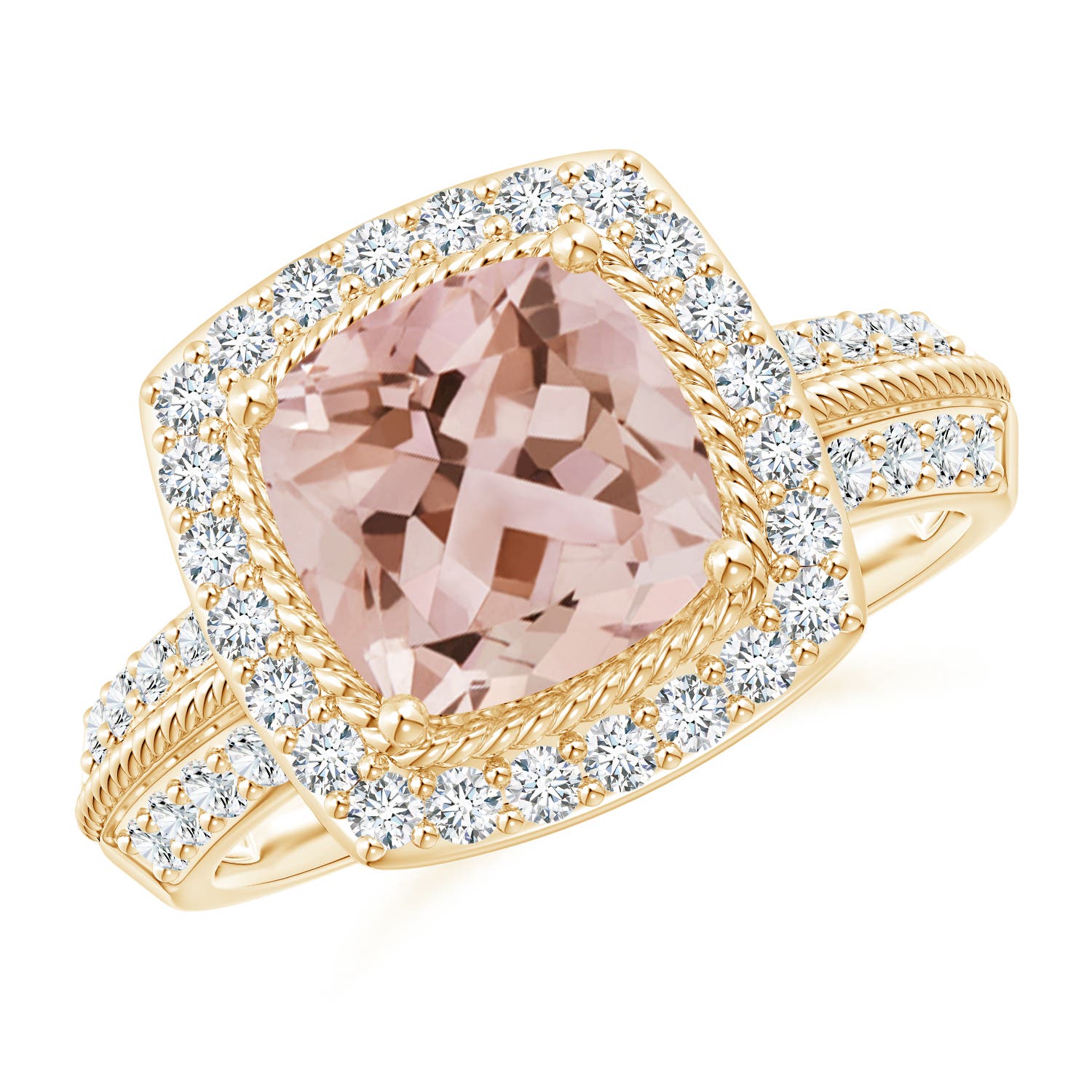 AAA - Morganite / 2.47 CT / 14 KT Yellow Gold