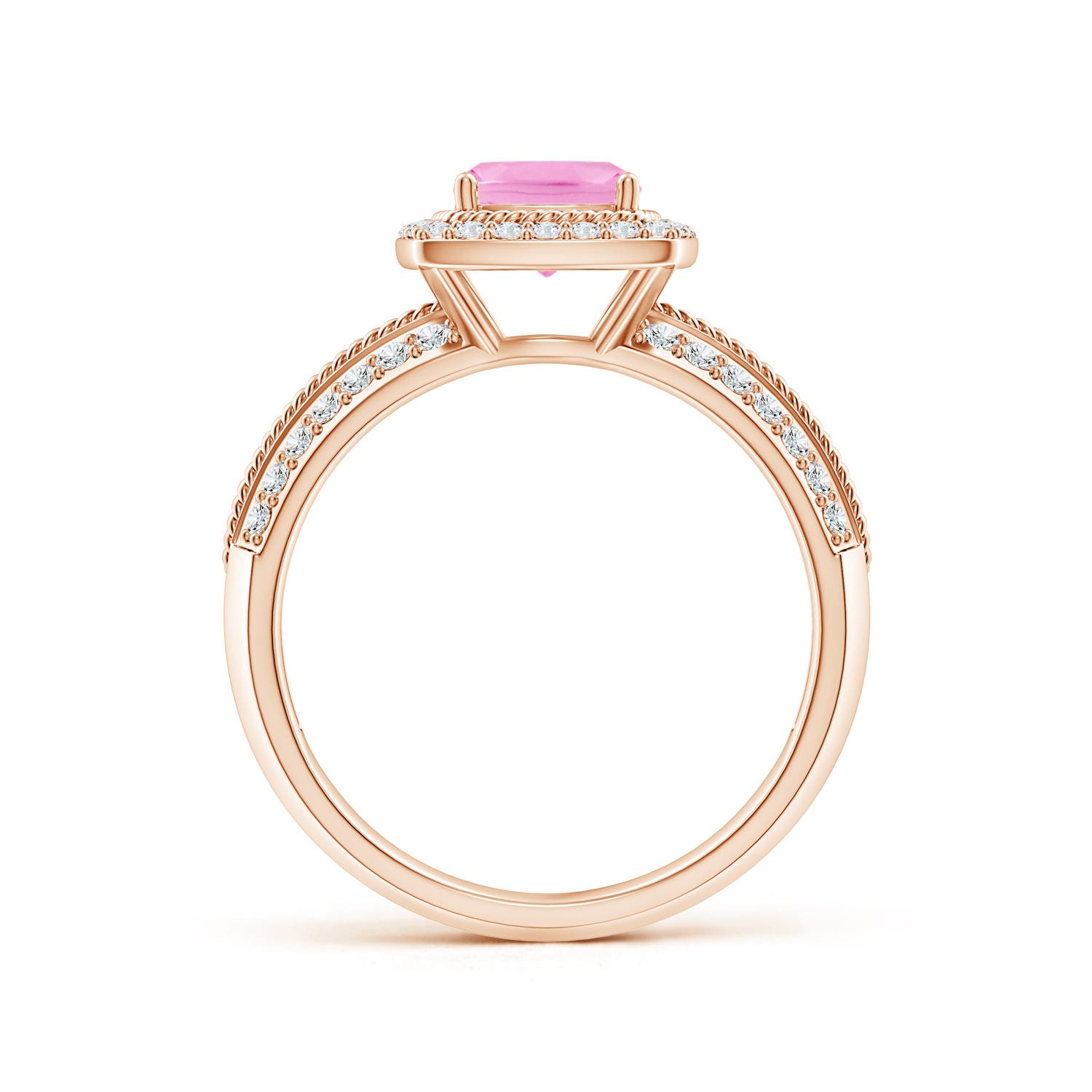 A - Pink Sapphire / 1.32 CT / 14 KT Rose Gold