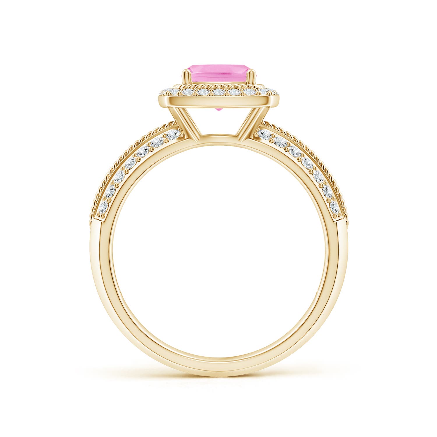 A - Pink Sapphire / 1.32 CT / 14 KT Yellow Gold