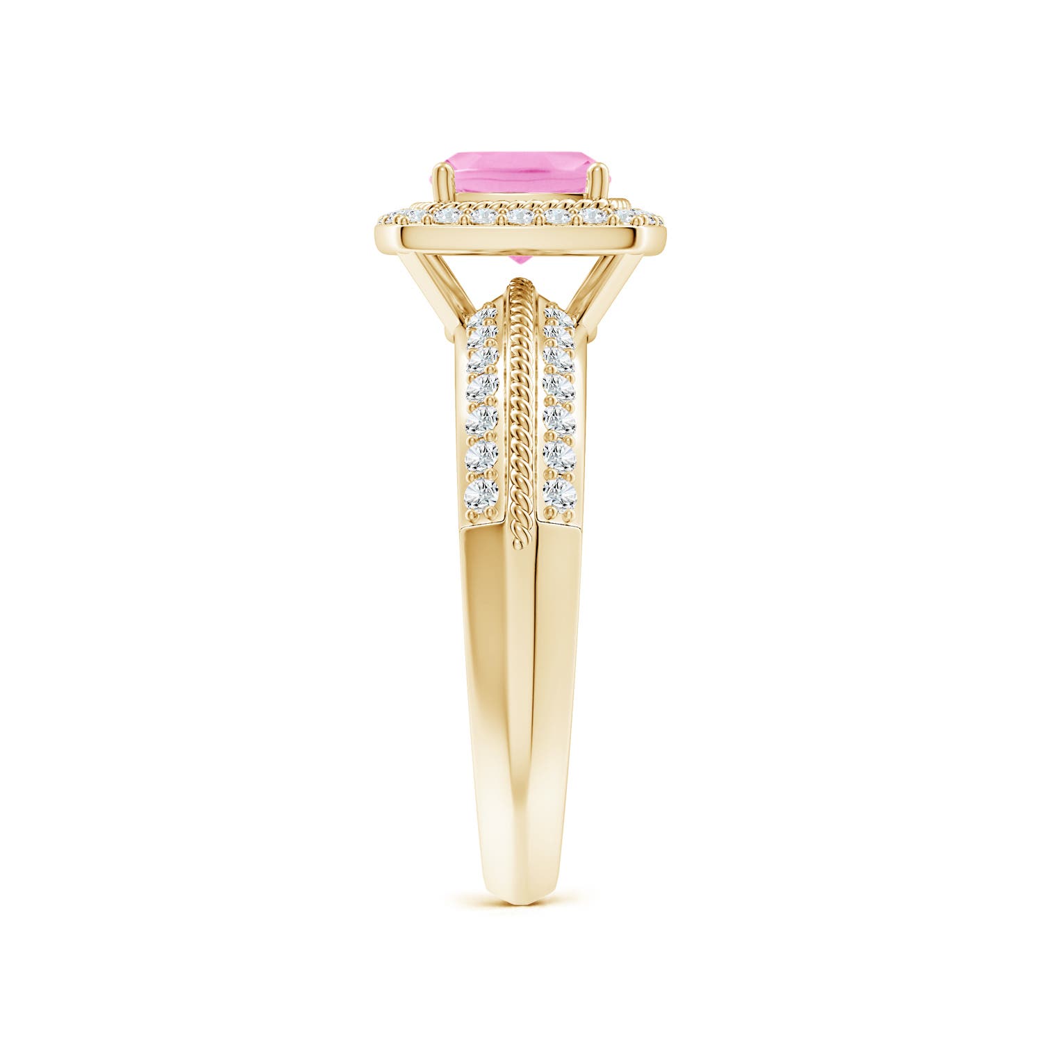 A - Pink Sapphire / 1.32 CT / 14 KT Yellow Gold