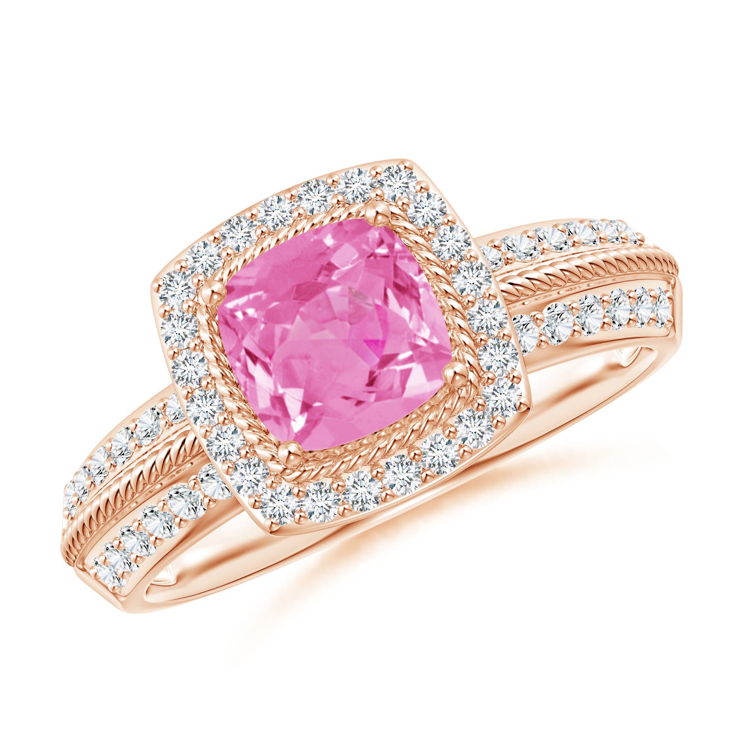 AA - Pink Sapphire / 1.32 CT / 14 KT Rose Gold