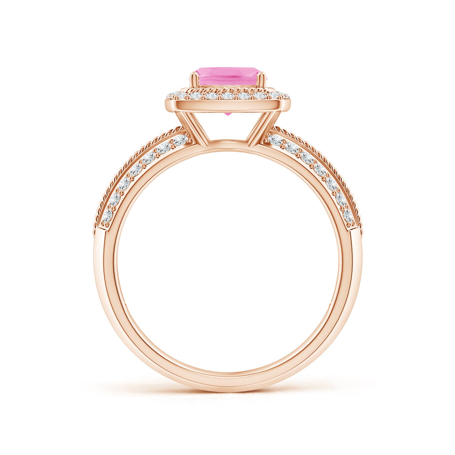 AA - Pink Sapphire / 1.32 CT / 14 KT Rose Gold