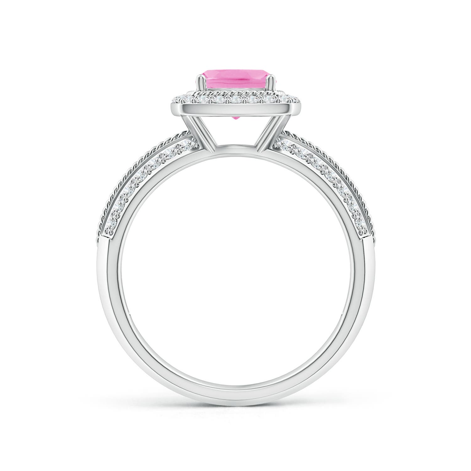 AA - Pink Sapphire / 1.32 CT / 14 KT White Gold