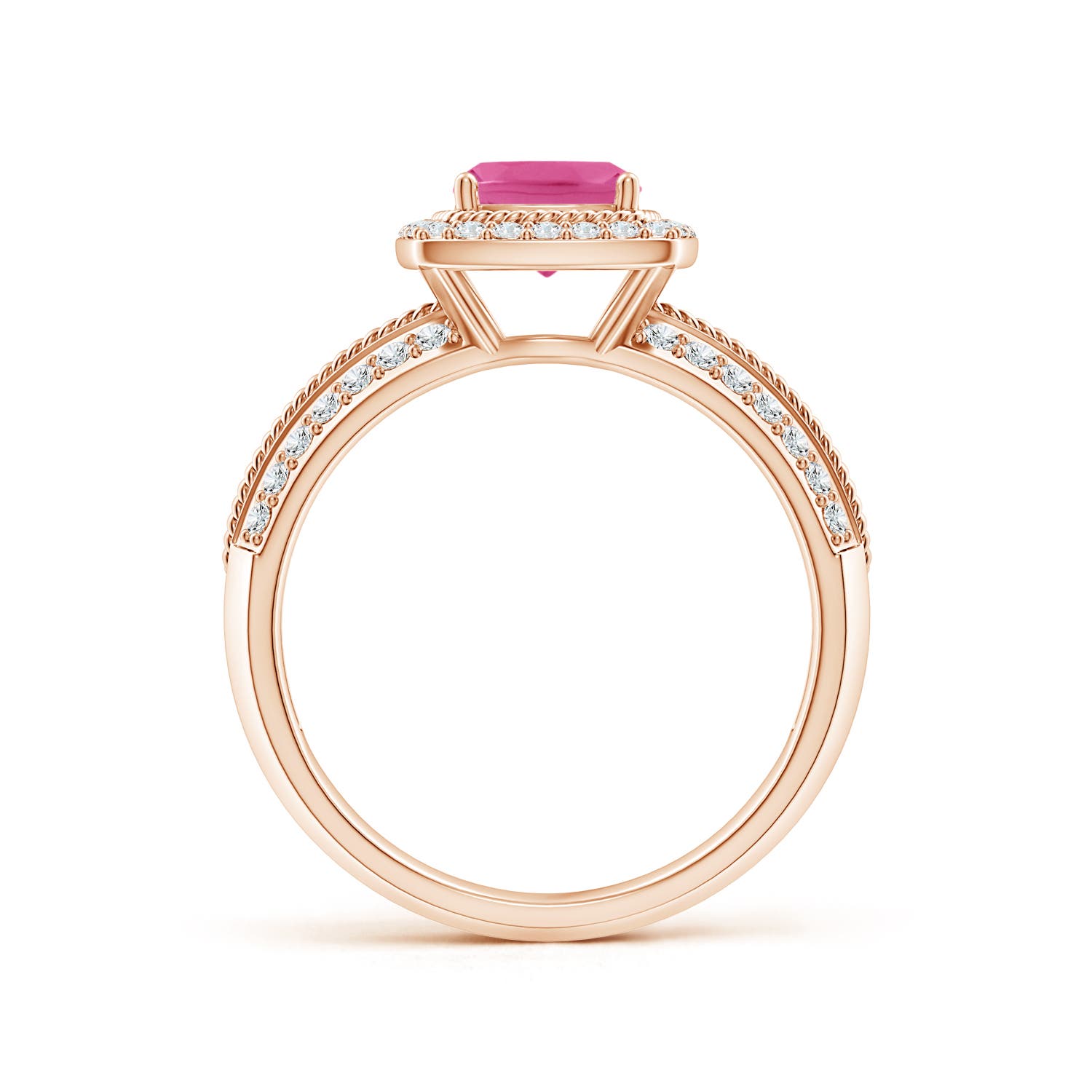 AAA - Pink Sapphire / 1.32 CT / 14 KT Rose Gold