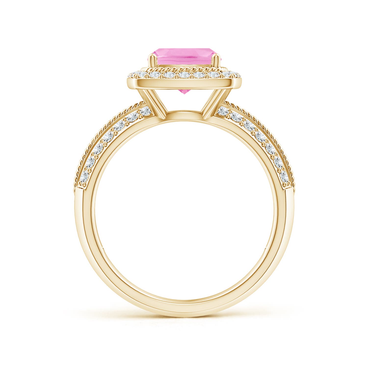 A - Pink Sapphire / 2.02 CT / 14 KT Yellow Gold