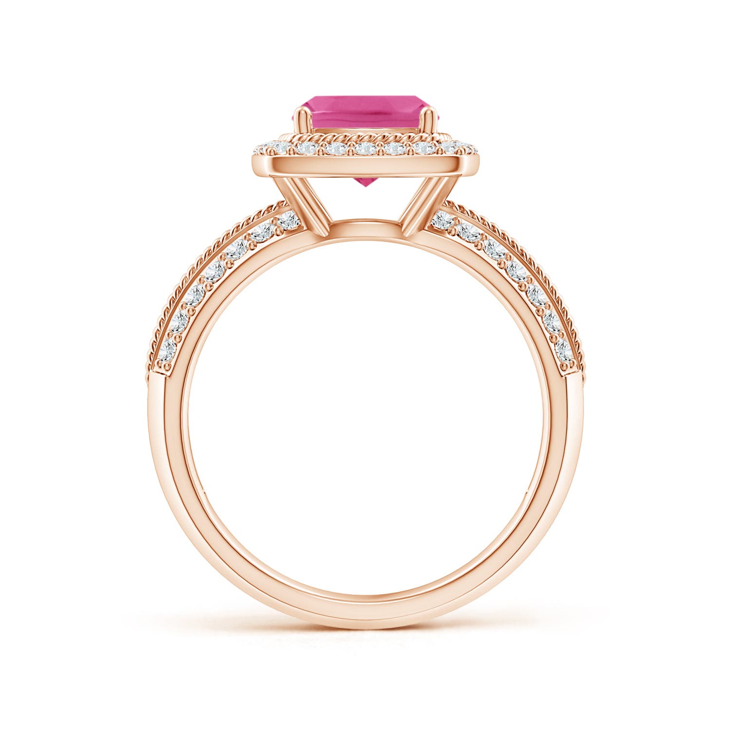 AAA - Pink Sapphire / 2.02 CT / 14 KT Rose Gold