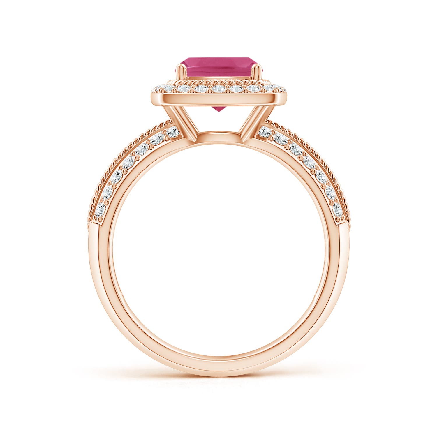 AAAA - Pink Sapphire / 2.02 CT / 14 KT Rose Gold