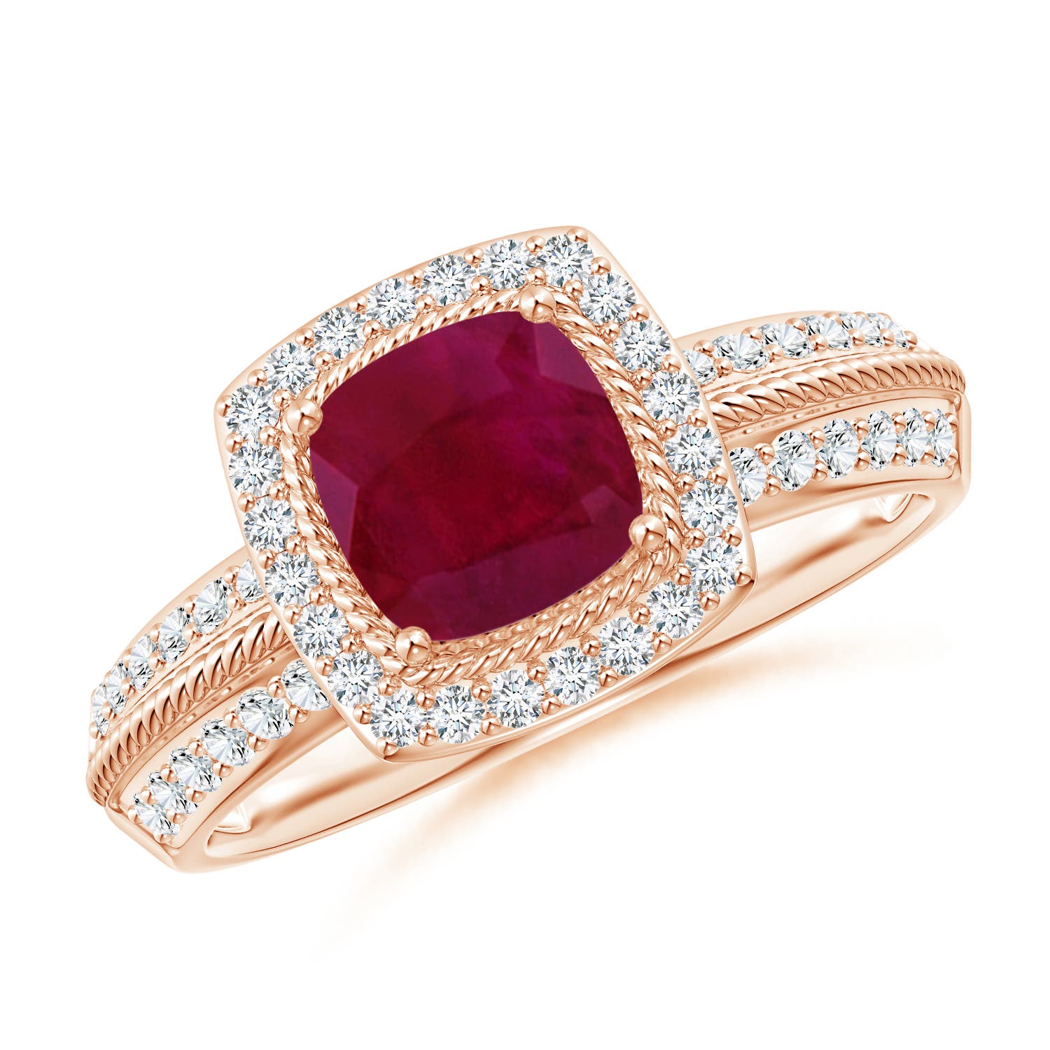 A - Ruby / 1.37 CT / 14 KT Rose Gold