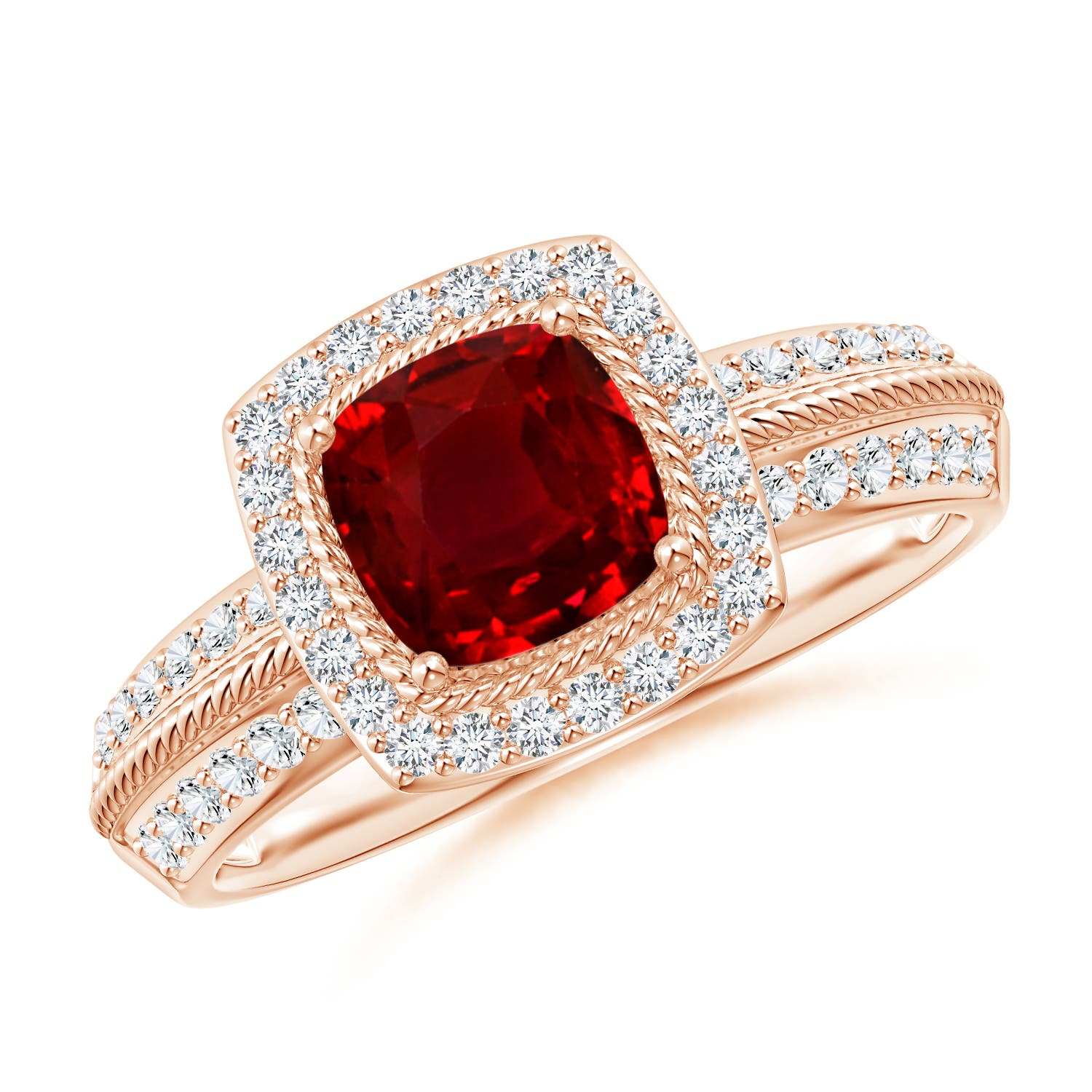 AAAA - Ruby / 1.37 CT / 14 KT Rose Gold