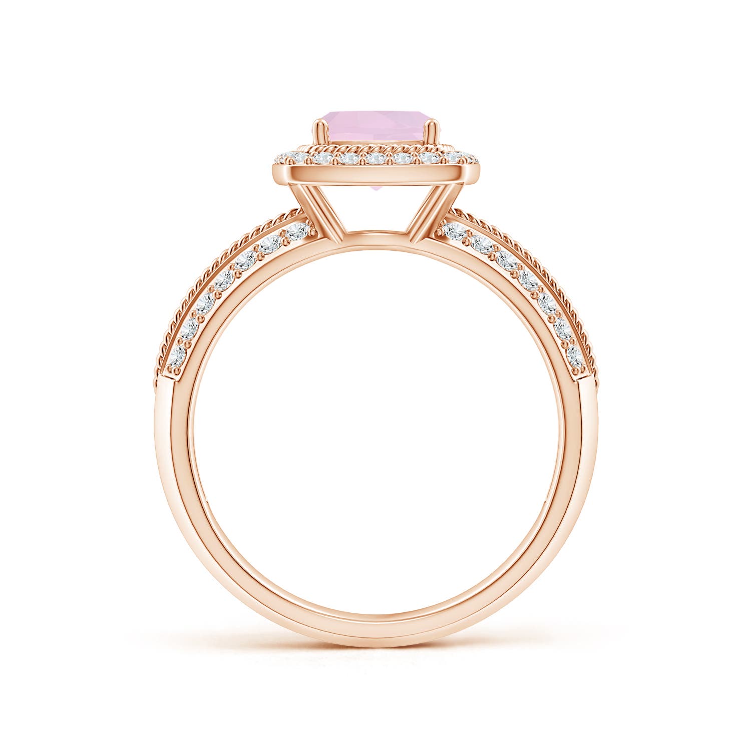 AA - Rose Quartz / 1.17 CT / 14 KT Rose Gold