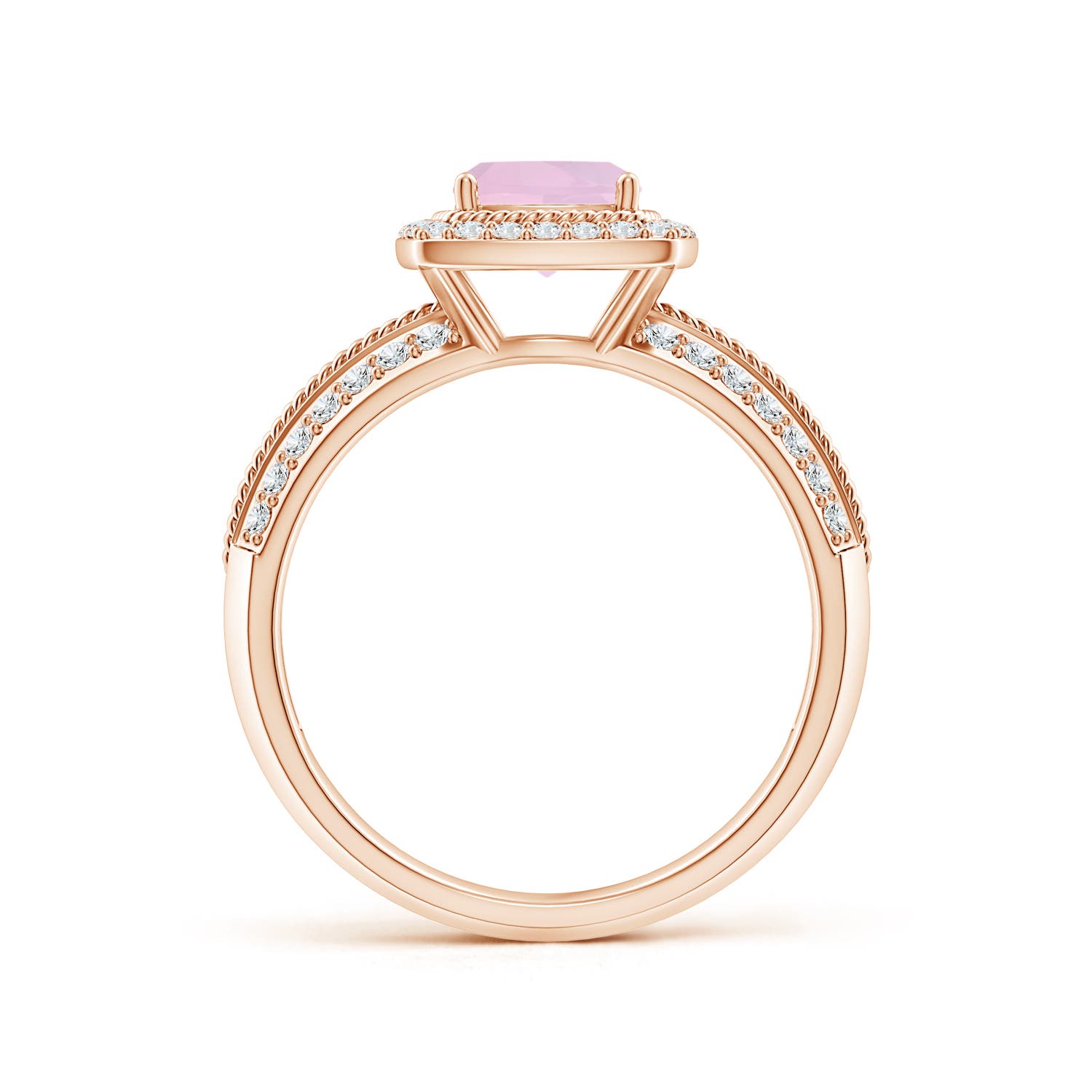 AAA - Rose Quartz / 1.17 CT / 14 KT Rose Gold