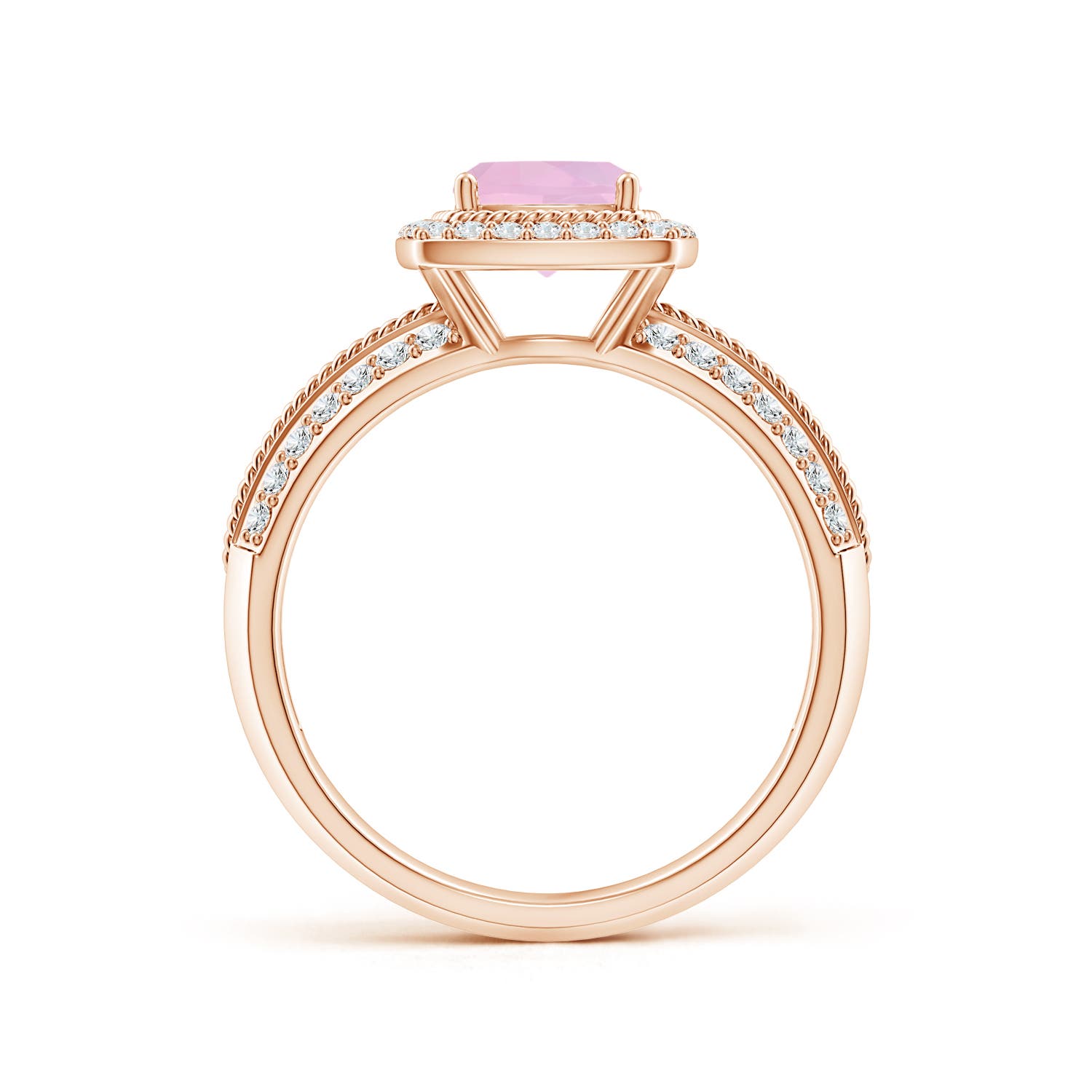 AAAA - Rose Quartz / 1.17 CT / 14 KT Rose Gold