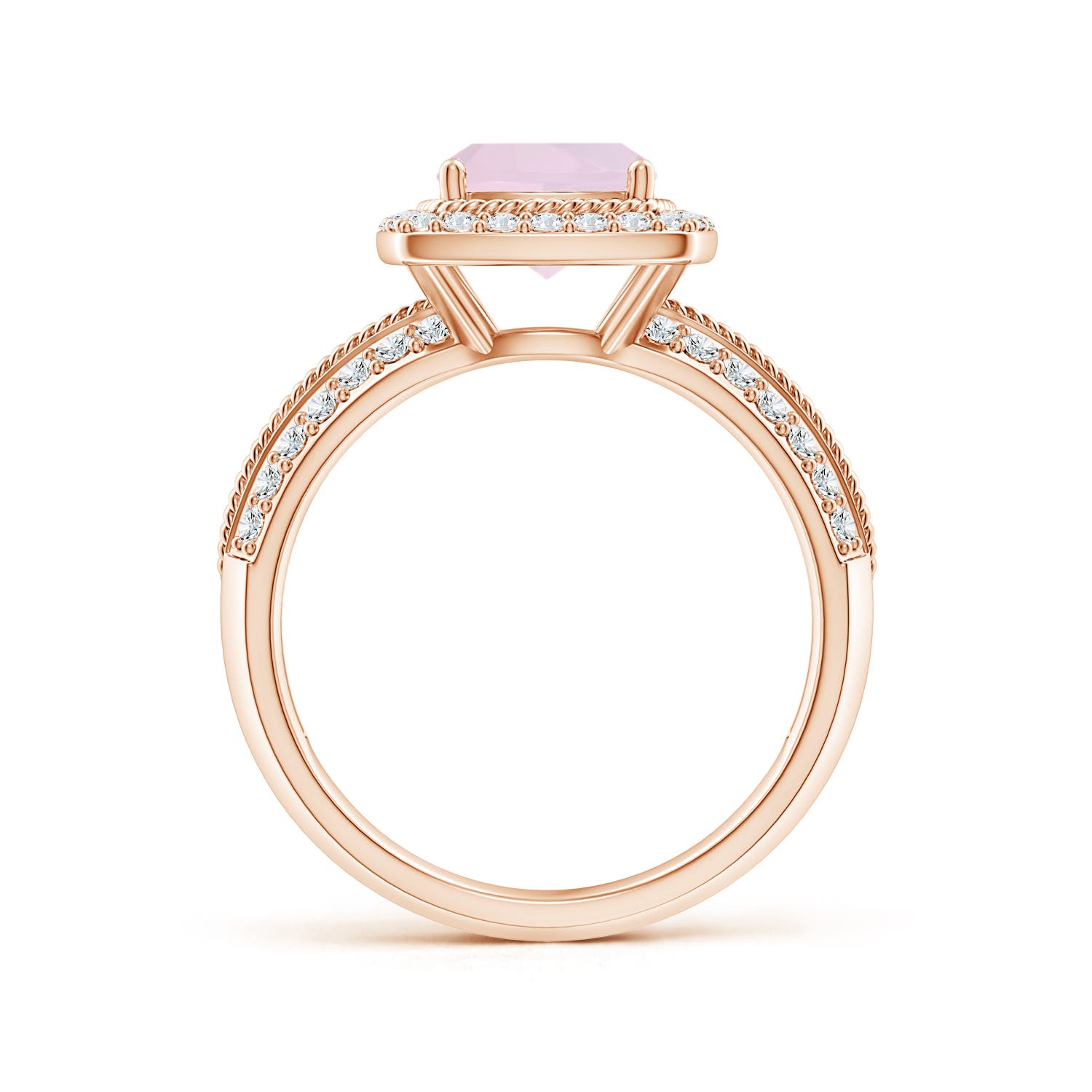 A - Rose Quartz / 1.97 CT / 14 KT Rose Gold