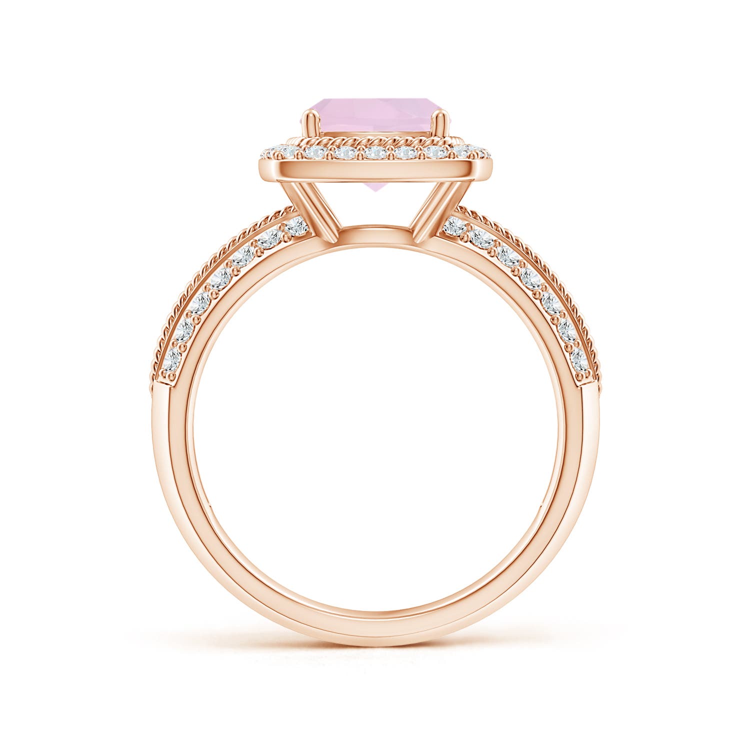 AA - Rose Quartz / 1.97 CT / 14 KT Rose Gold