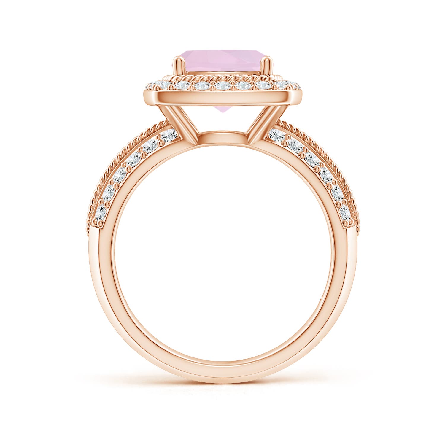 AA - Rose Quartz / 2.57 CT / 14 KT Rose Gold