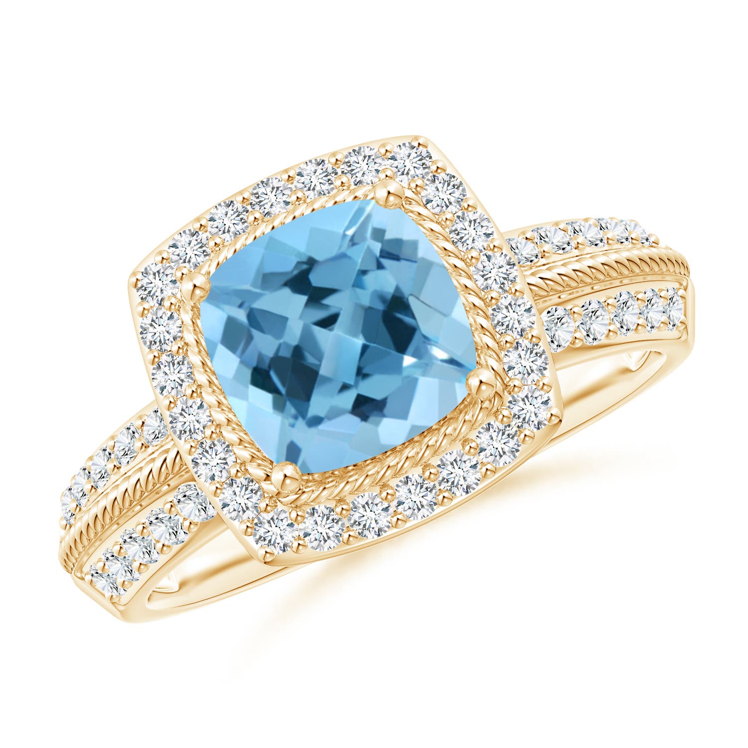 A - Swiss Blue Topaz / 2.37 CT / 14 KT Yellow Gold