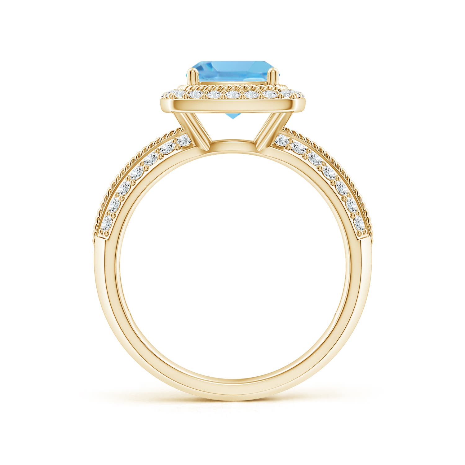 A - Swiss Blue Topaz / 2.37 CT / 14 KT Yellow Gold