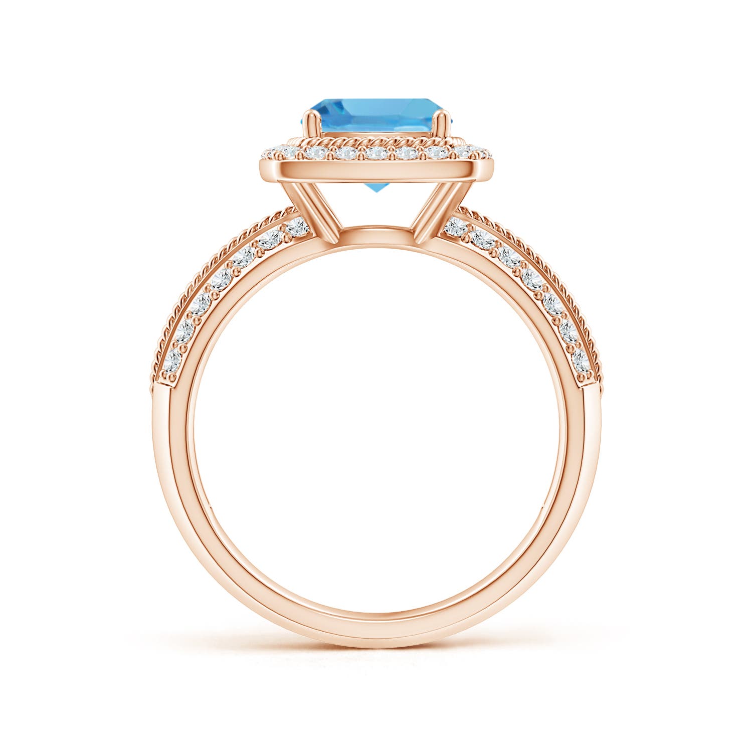 AA - Swiss Blue Topaz / 2.37 CT / 14 KT Rose Gold