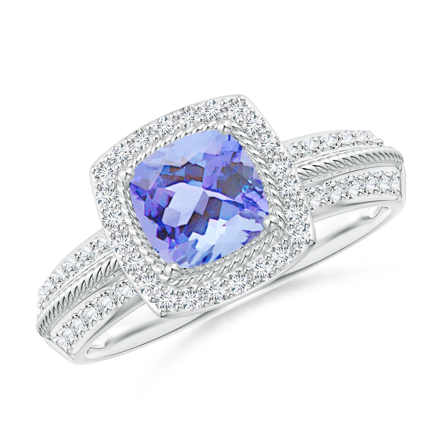 A - Tanzanite / 1.47 CT / 14 KT White Gold